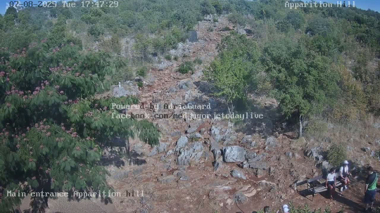Medjugorje,  Apparition Hill Main Entrance Live Cam - Bijakovici, Citluk, Herzegovina-Neretva, Federation of Bosnia and Herzegovina, Bosnia and Herzegovina