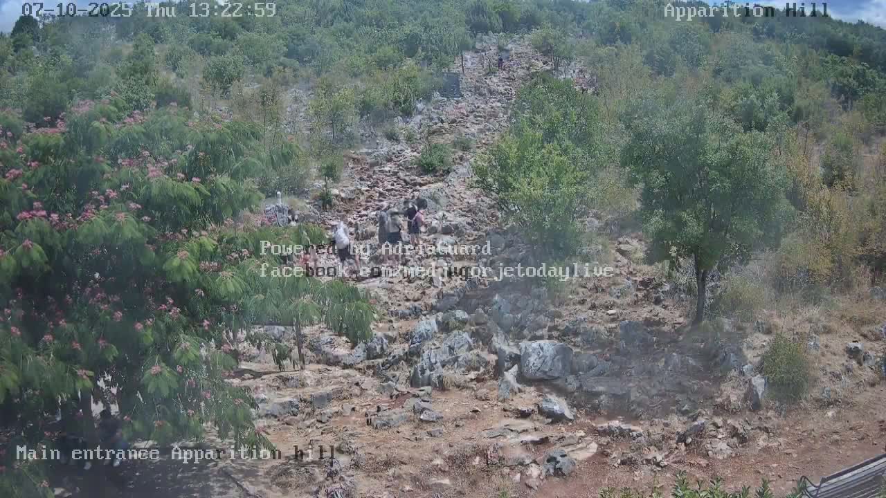 Medjugorje,  Apparition Hill Main Entrance Live Cam - Bijakovici, Citluk, Herzegovina-Neretva, Federation of Bosnia and Herzegovina, Bosnia and Herzegovina