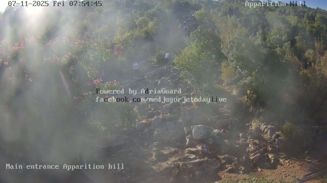 Medjugorje,  Apparition Hill Main Entrance Live Cam - Bijakovici, Citluk, Herzegovina-Neretva, Federation of Bosnia and Herzegovina, Bosnia and Herzegovina