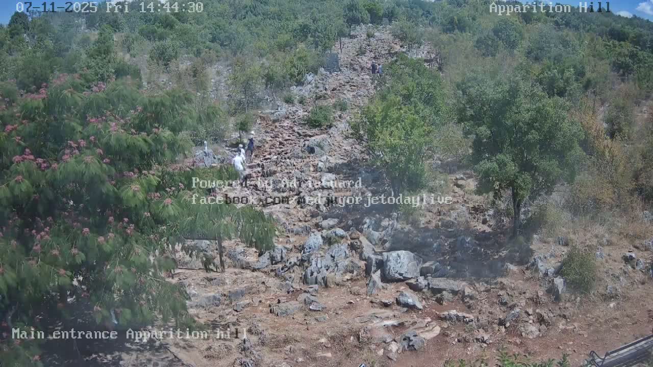 Medjugorje,  Apparition Hill Main Entrance Live Cam - Bijakovici, Citluk, Herzegovina-Neretva, Federation of Bosnia and Herzegovina, Bosnia and Herzegovina