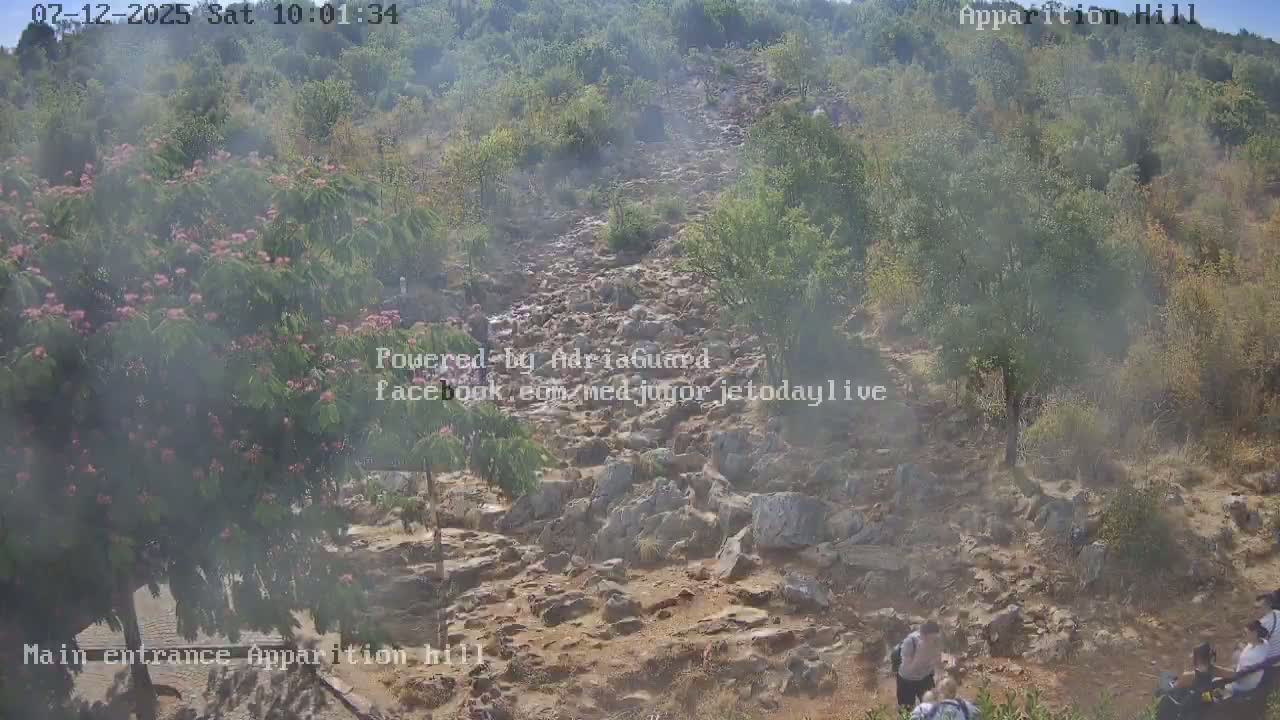 Medjugorje,  Apparition Hill Main Entrance Live Cam - Bijakovici, Citluk, Herzegovina-Neretva, Federation of Bosnia and Herzegovina, Bosnia and Herzegovina