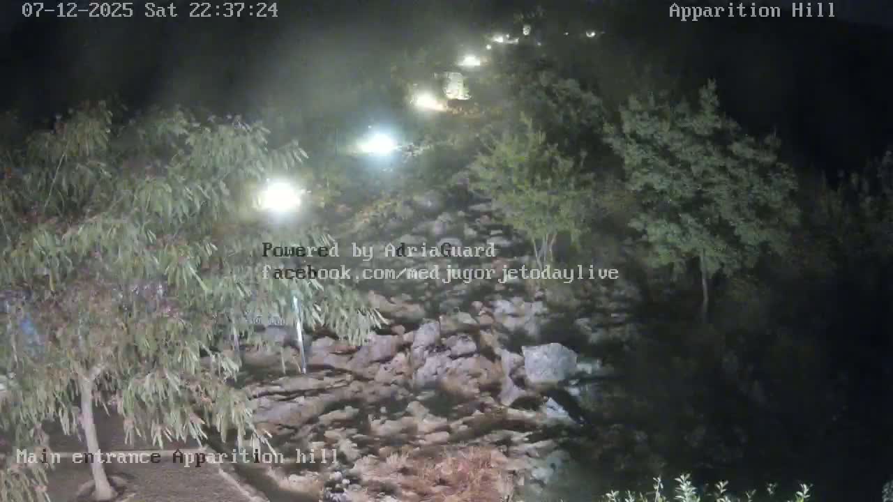 Medjugorje,  Apparition Hill Main Entrance Live Cam - Bijakovici, Citluk, Herzegovina-Neretva, Federation of Bosnia and Herzegovina, Bosnia and Herzegovina
