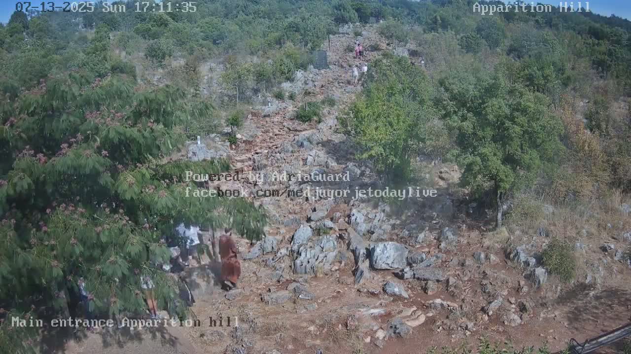 Medjugorje,  Apparition Hill Main Entrance Live Cam - Bijakovici, Citluk, Herzegovina-Neretva, Federation of Bosnia and Herzegovina, Bosnia and Herzegovina