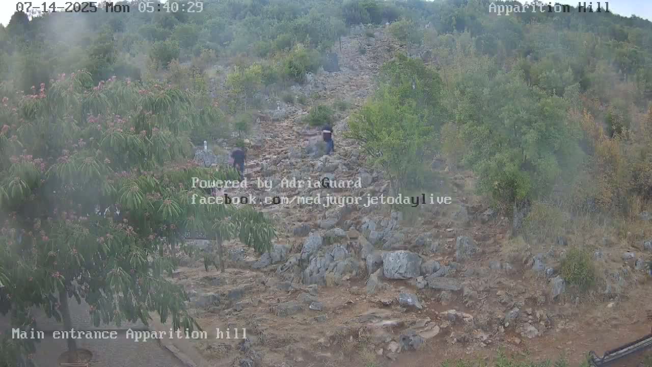 Medjugorje,  Apparition Hill Main Entrance Live Cam - Bijakovici, Citluk, Herzegovina-Neretva, Federation of Bosnia and Herzegovina, Bosnia and Herzegovina