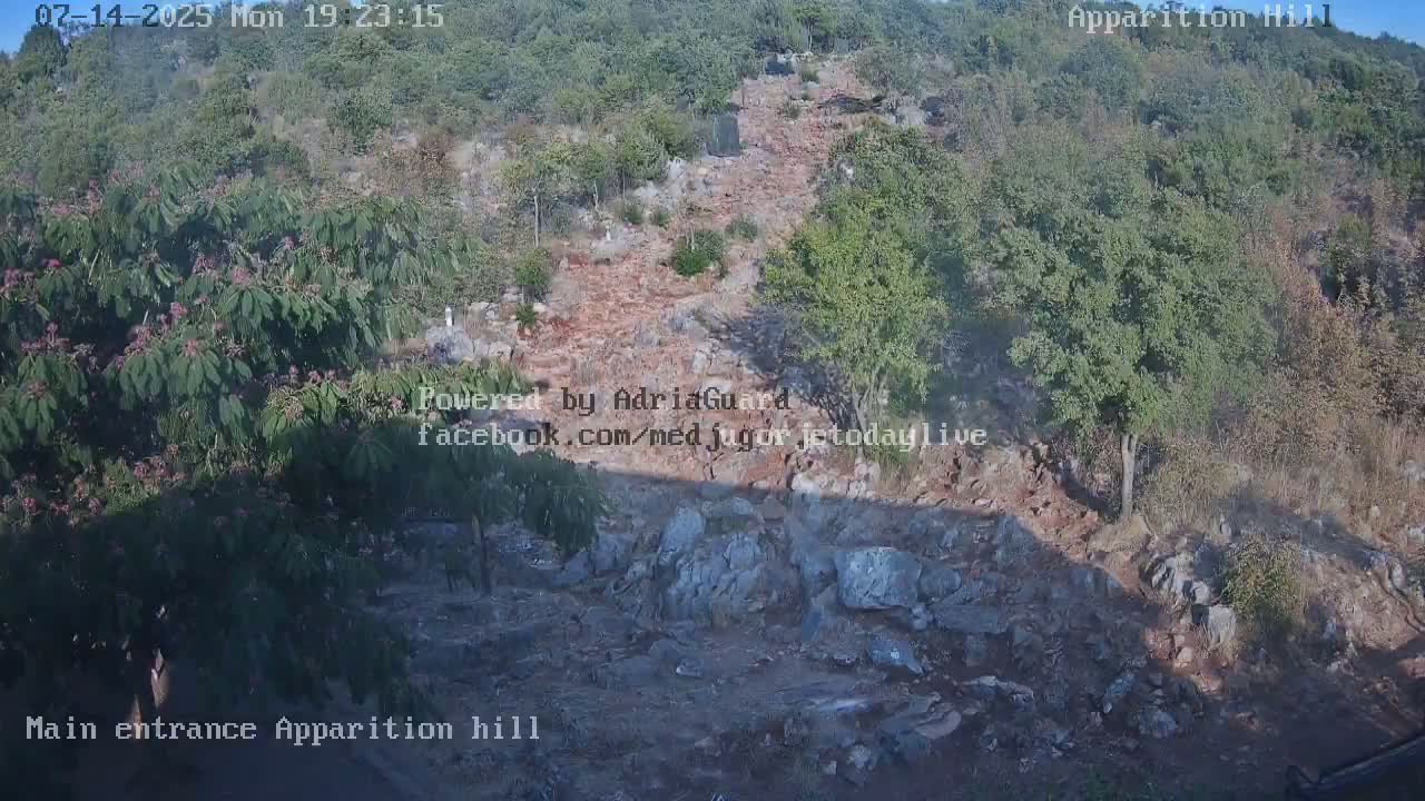 Medjugorje,  Apparition Hill Main Entrance Live Cam - Bijakovici, Citluk, Herzegovina-Neretva, Federation of Bosnia and Herzegovina, Bosnia and Herzegovina