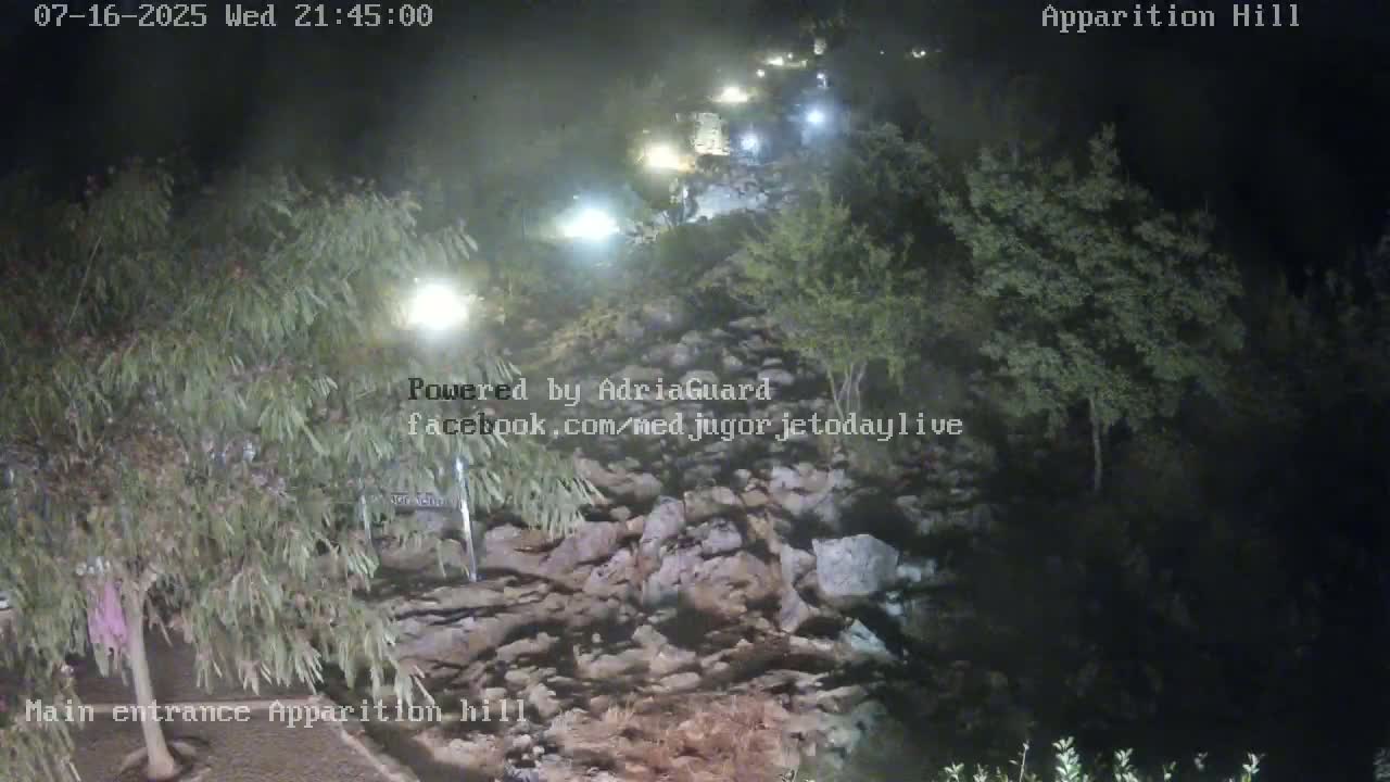 Medjugorje,  Apparition Hill Main Entrance Live Cam - Bijakovici, Citluk, Herzegovina-Neretva, Federation of Bosnia and Herzegovina, Bosnia and Herzegovina
