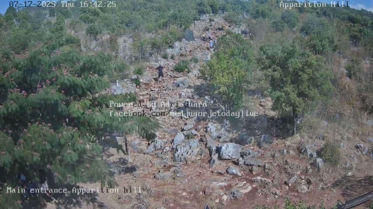 Medjugorje,  Apparition Hill Main Entrance Live Cam - Bijakovici, Citluk, Herzegovina-Neretva, Federation of Bosnia and Herzegovina, Bosnia and Herzegovina