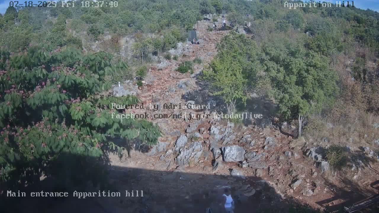 Medjugorje,  Apparition Hill Main Entrance Live Cam - Bijakovici, Citluk, Herzegovina-Neretva, Federation of Bosnia and Herzegovina, Bosnia and Herzegovina