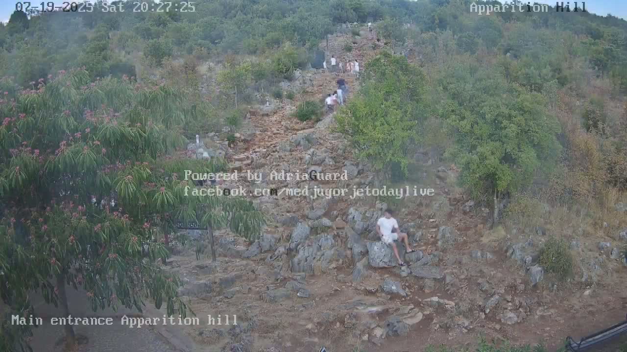 Medjugorje,  Apparition Hill Main Entrance Live Cam - Bijakovici, Citluk, Herzegovina-Neretva, Federation of Bosnia and Herzegovina, Bosnia and Herzegovina