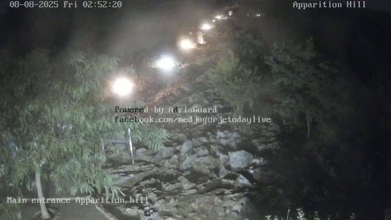 Medjugorje,  Apparition Hill Main Entrance Live Cam - Bijakovici, Citluk, Herzegovina-Neretva, Federation of Bosnia and Herzegovina, Bosnia and Herzegovina