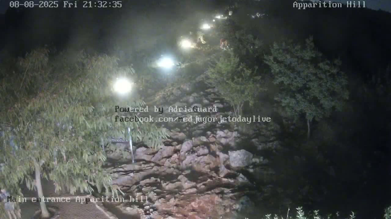 Medjugorje,  Apparition Hill Main Entrance Live Cam - Bijakovici, Citluk, Herzegovina-Neretva, Federation of Bosnia and Herzegovina, Bosnia and Herzegovina