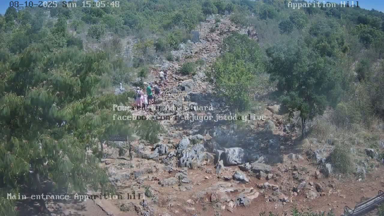 Medjugorje,  Apparition Hill Main Entrance Live Cam - Bijakovici, Citluk, Herzegovina-Neretva, Federation of Bosnia and Herzegovina, Bosnia and Herzegovina