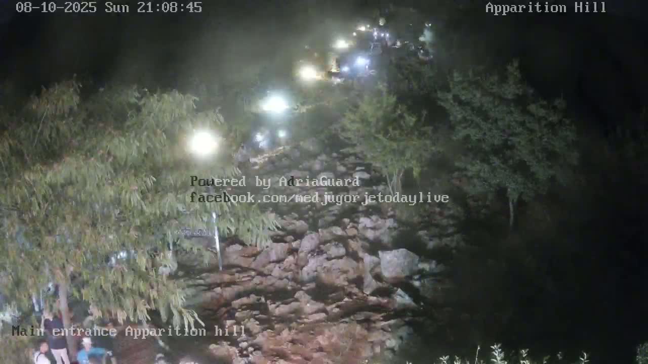Medjugorje,  Apparition Hill Main Entrance Live Cam - Bijakovici, Citluk, Herzegovina-Neretva, Federation of Bosnia and Herzegovina, Bosnia and Herzegovina