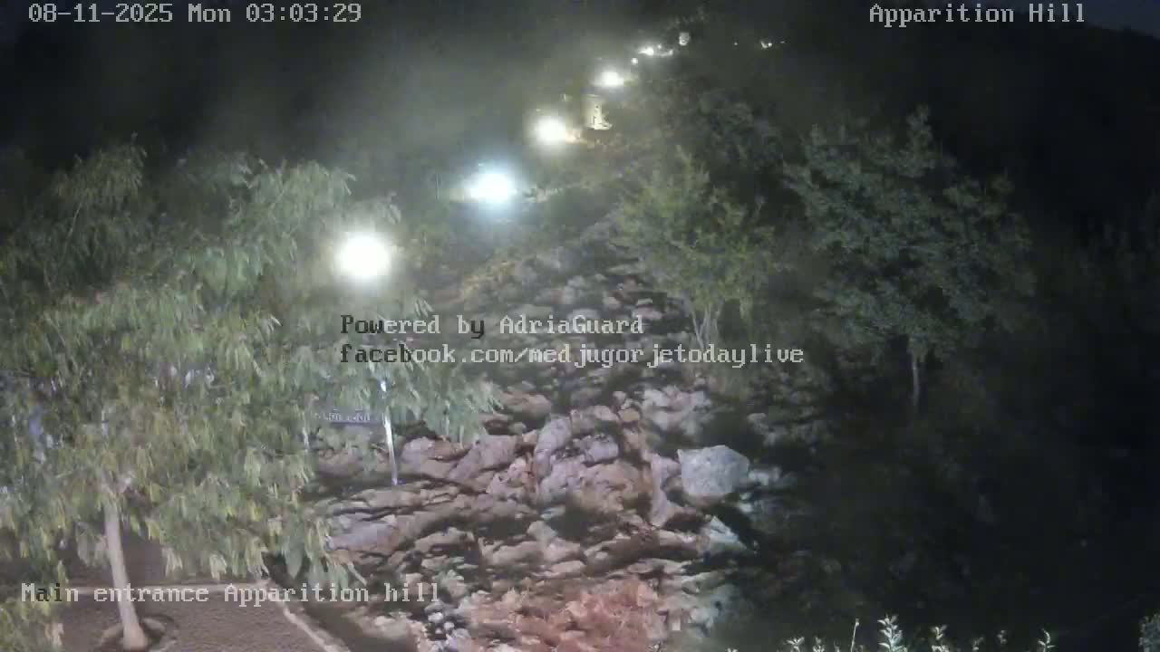 Medjugorje,  Apparition Hill Main Entrance Live Cam - Bijakovici, Citluk, Herzegovina-Neretva, Federation of Bosnia and Herzegovina, Bosnia and Herzegovina