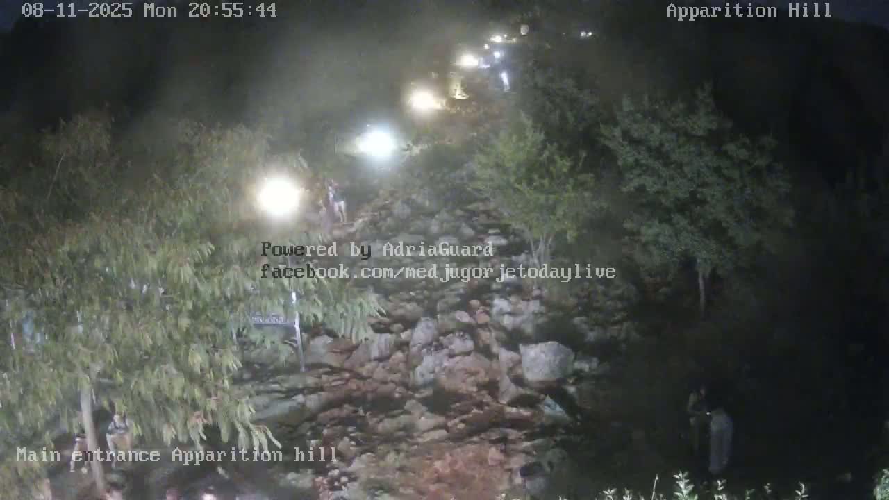 Medjugorje,  Apparition Hill Main Entrance Live Cam - Bijakovici, Citluk, Herzegovina-Neretva, Federation of Bosnia and Herzegovina, Bosnia and Herzegovina