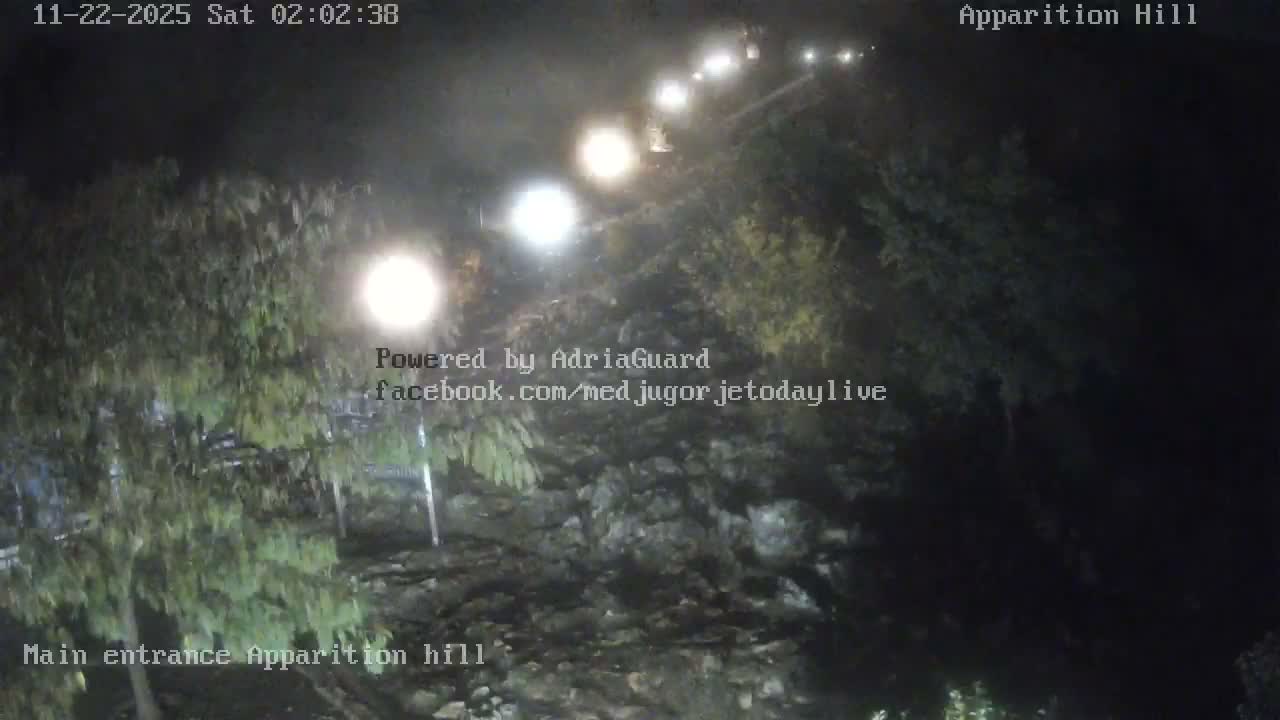 Medjugorje,  Apparition Hill Main Entrance Live Cam - Bijakovici, Citluk, Herzegovina-Neretva, Federation of Bosnia and Herzegovina, Bosnia and Herzegovina