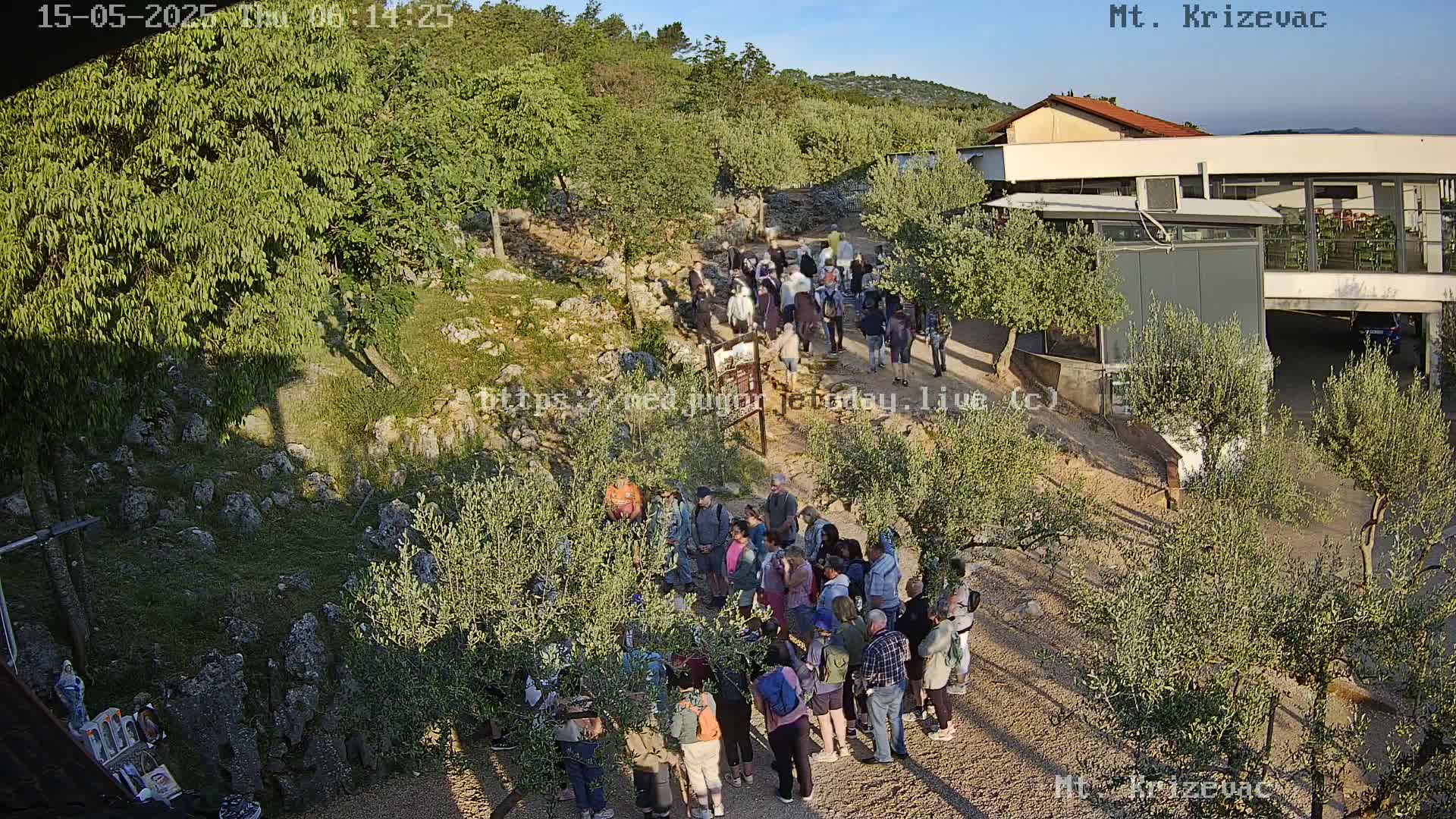 Medjugorje,  Mt. Krizevac Mount Walkway Live Cam - Bijakovici, Citluk, Herzegovina-Neretva, Federation of Bosnia and Herzegovina, Bosnia and Herzegovina
