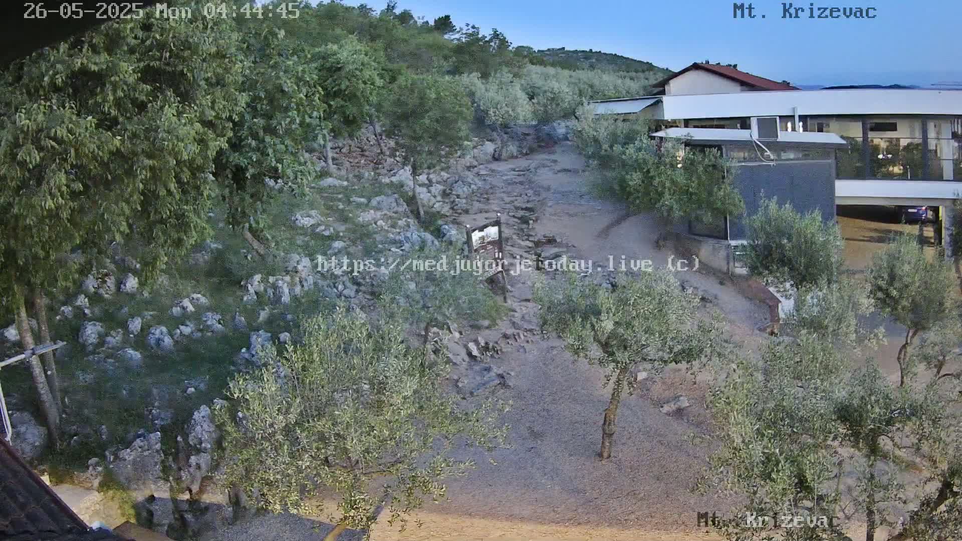Medjugorje,  Mt. Krizevac Mount Walkway Live Cam - Bijakovici, Citluk, Herzegovina-Neretva, Federation of Bosnia and Herzegovina, Bosnia and Herzegovina