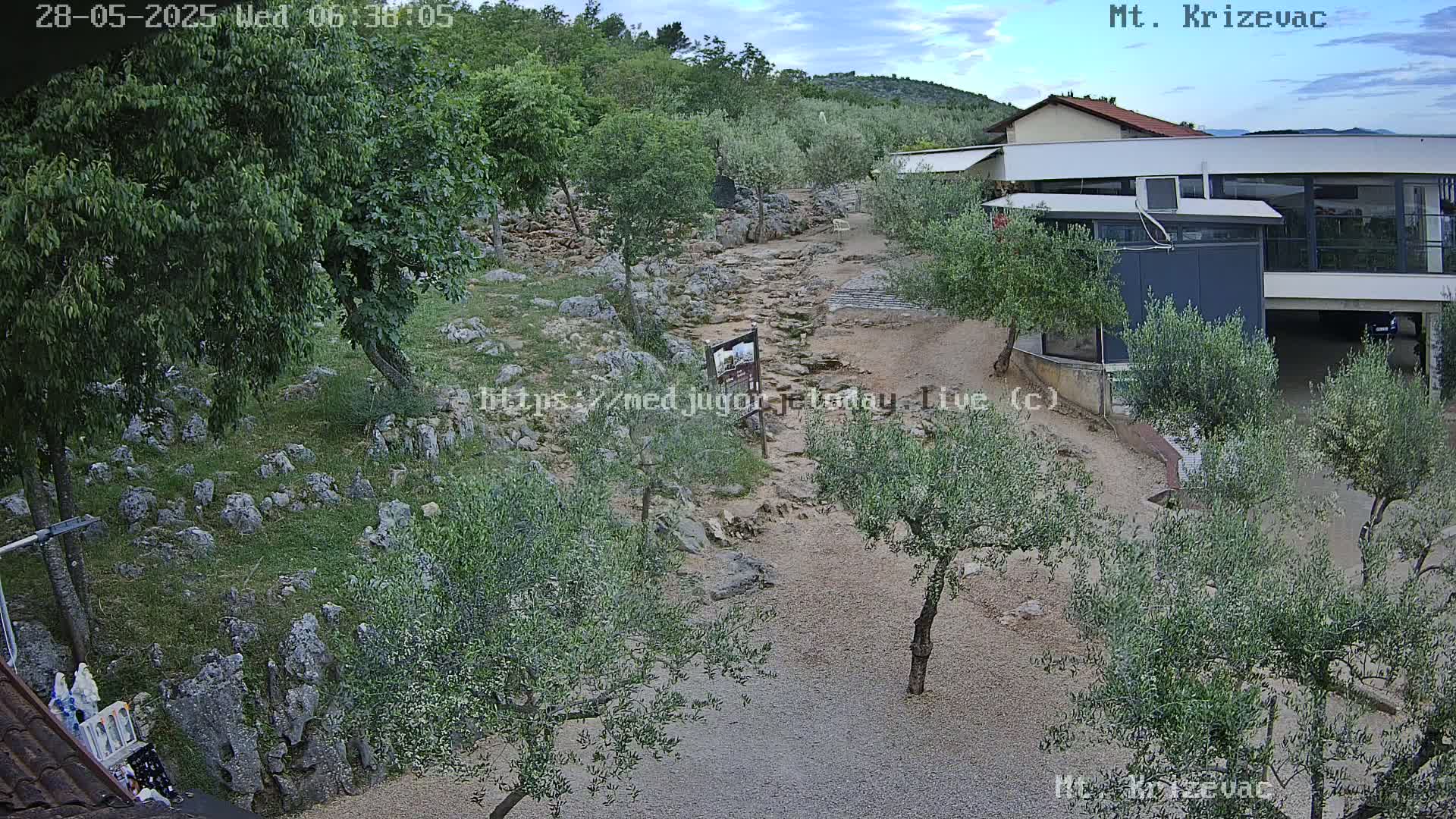 Medjugorje,  Mt. Krizevac Mount Walkway Live Cam - Bijakovici, Citluk, Herzegovina-Neretva, Federation of Bosnia and Herzegovina, Bosnia and Herzegovina