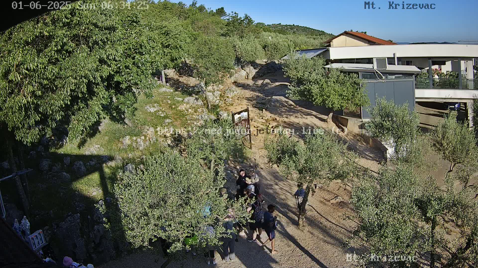Medjugorje,  Mt. Krizevac Mount Walkway Live Cam - Bijakovici, Citluk, Herzegovina-Neretva, Federation of Bosnia and Herzegovina, Bosnia and Herzegovina
