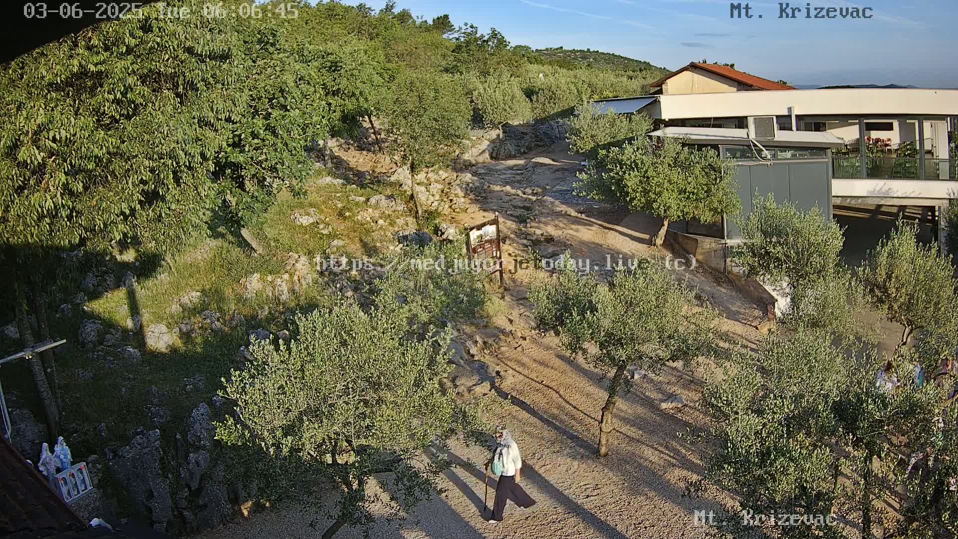 Medjugorje,  Mt. Krizevac Mount Walkway Live Cam - Bijakovici, Citluk, Herzegovina-Neretva, Federation of Bosnia and Herzegovina, Bosnia and Herzegovina