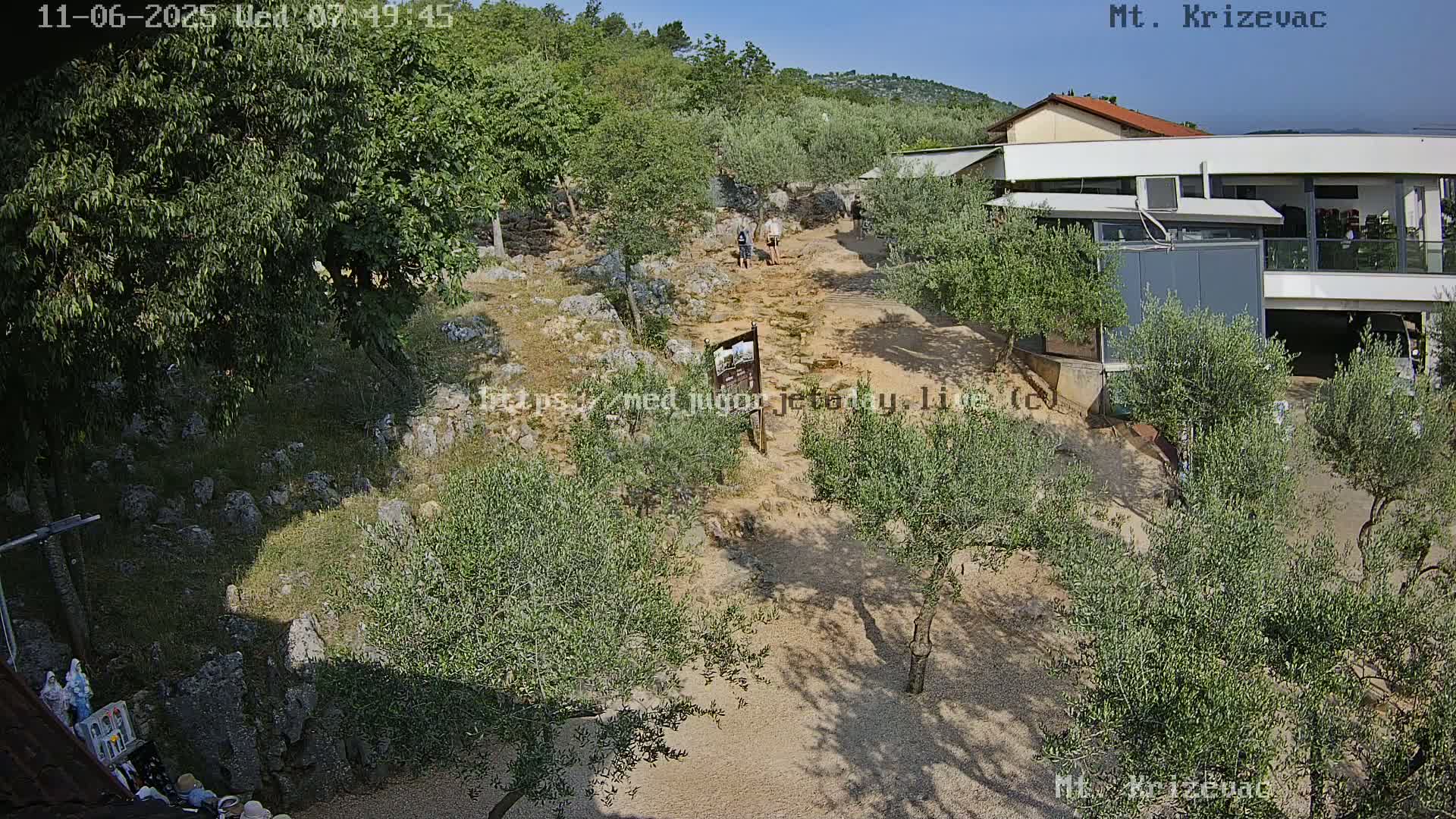 Medjugorje,  Mt. Krizevac Mount Walkway Live Cam - Bijakovici, Citluk, Herzegovina-Neretva, Federation of Bosnia and Herzegovina, Bosnia and Herzegovina