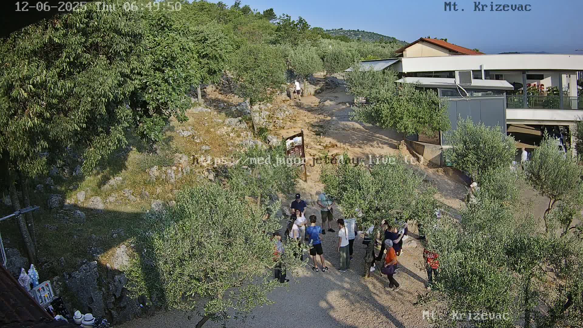 Medjugorje,  Mt. Krizevac Mount Walkway Live Cam - Bijakovici, Citluk, Herzegovina-Neretva, Federation of Bosnia and Herzegovina, Bosnia and Herzegovina
