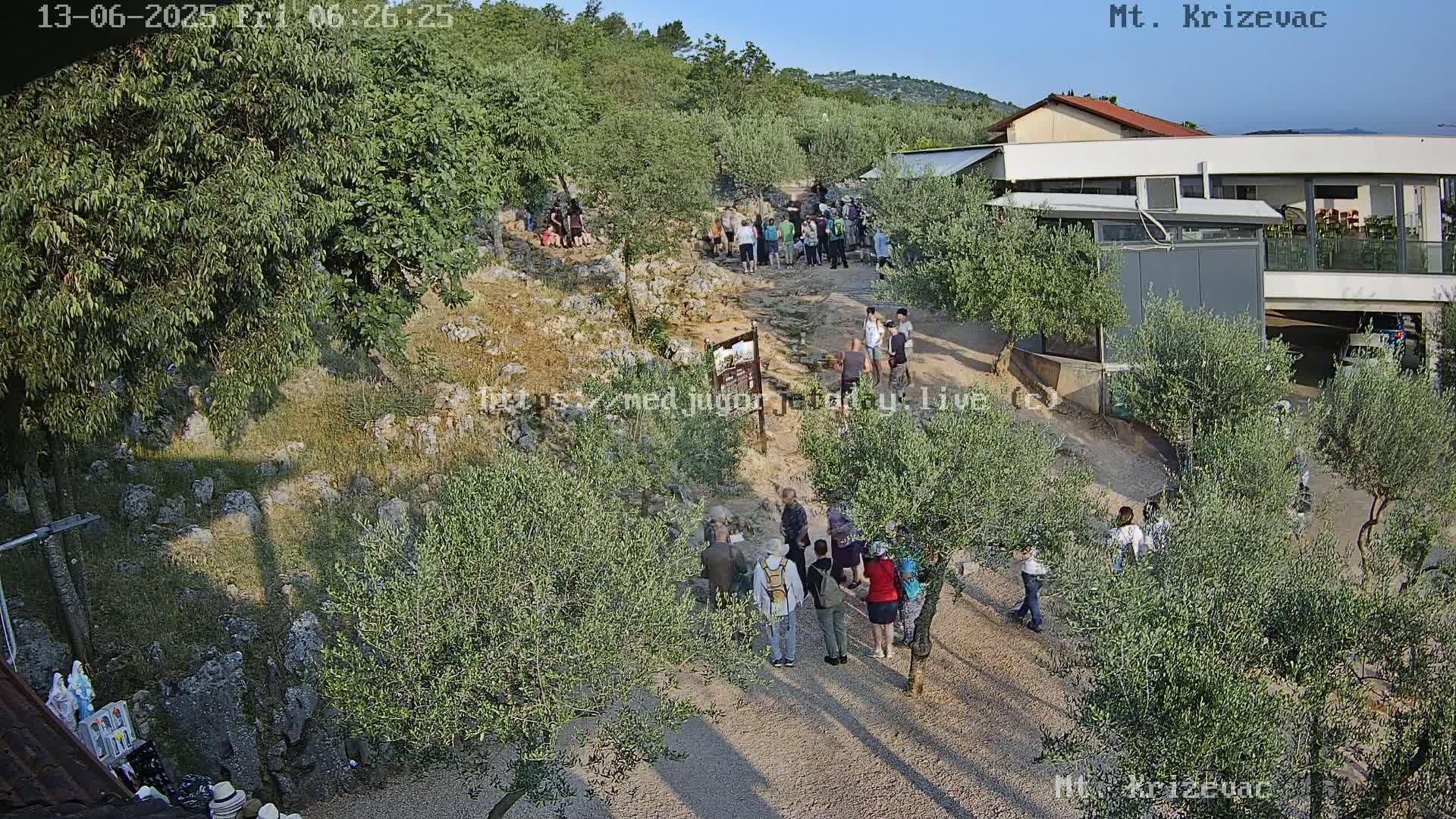 Medjugorje,  Mt. Krizevac Mount Walkway Live Cam - Bijakovici, Citluk, Herzegovina-Neretva, Federation of Bosnia and Herzegovina, Bosnia and Herzegovina