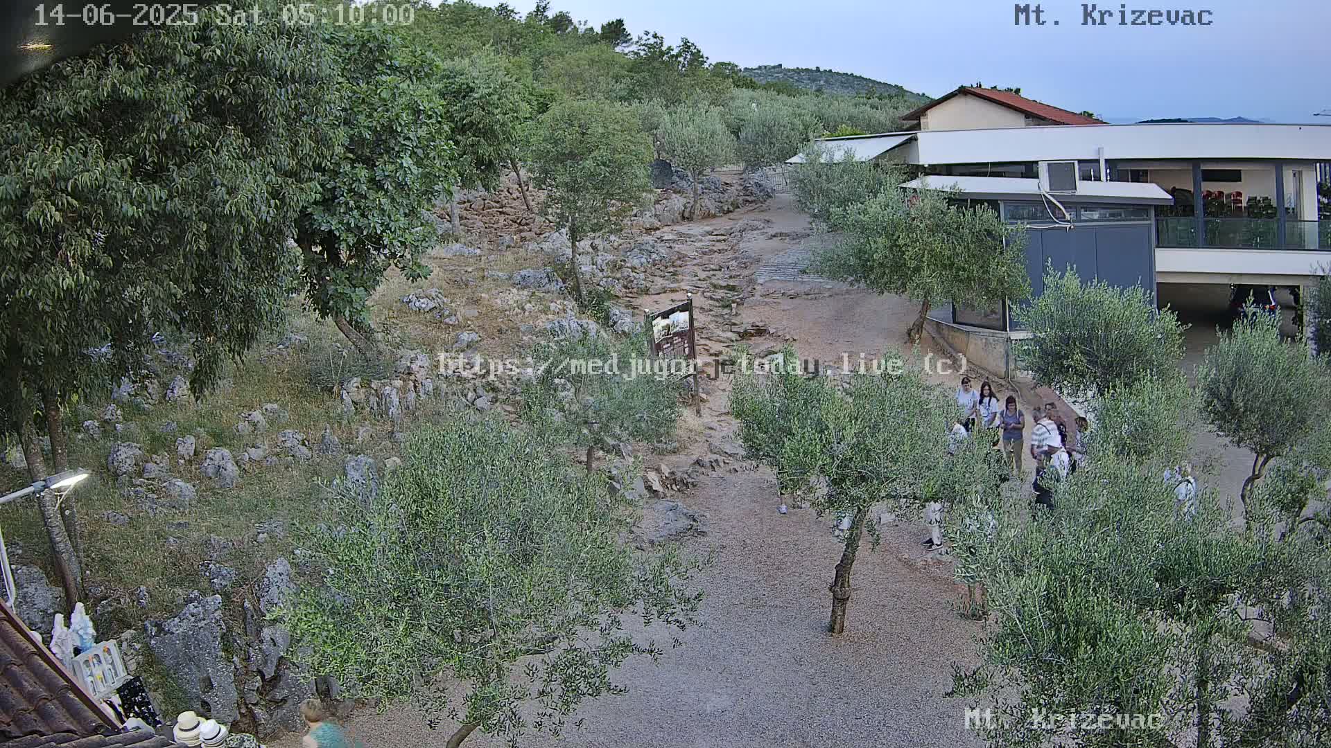 Medjugorje,  Mt. Krizevac Mount Walkway Live Cam - Bijakovici, Citluk, Herzegovina-Neretva, Federation of Bosnia and Herzegovina, Bosnia and Herzegovina