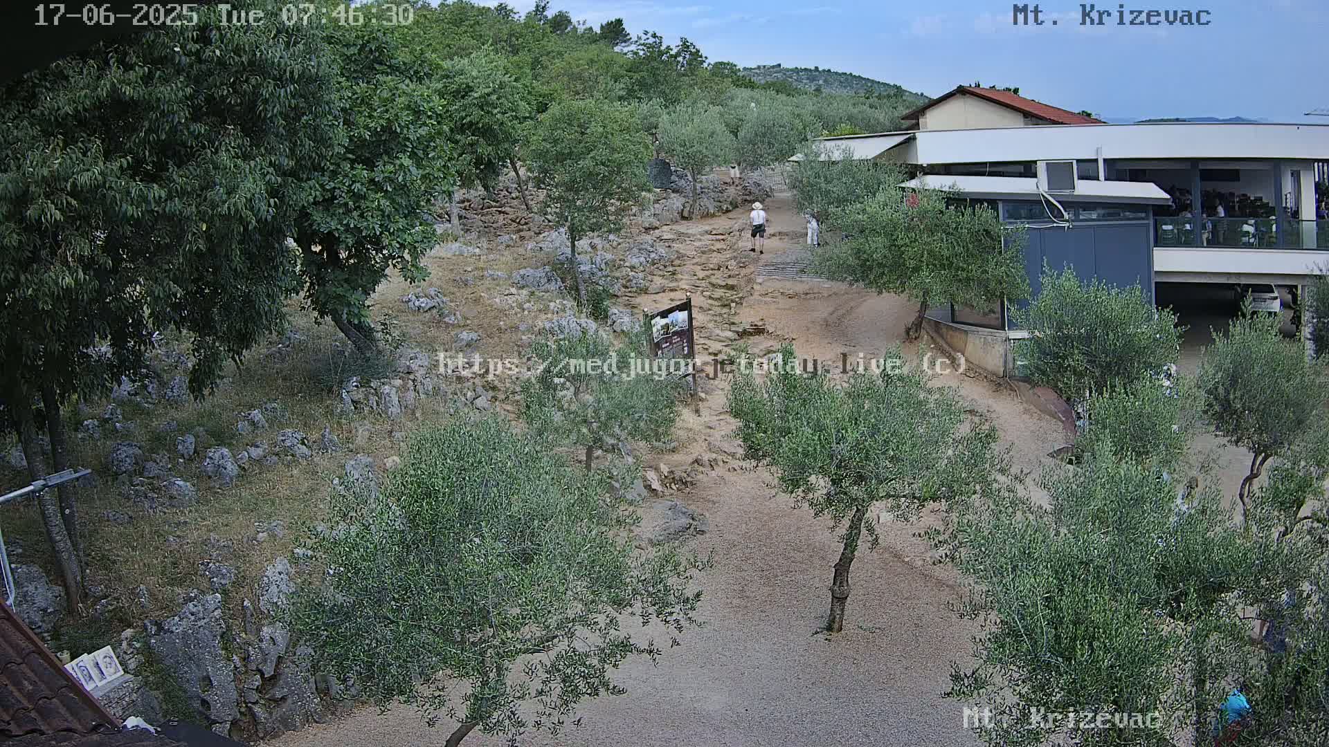 Medjugorje,  Mt. Krizevac Mount Walkway Live Cam - Bijakovici, Citluk, Herzegovina-Neretva, Federation of Bosnia and Herzegovina, Bosnia and Herzegovina