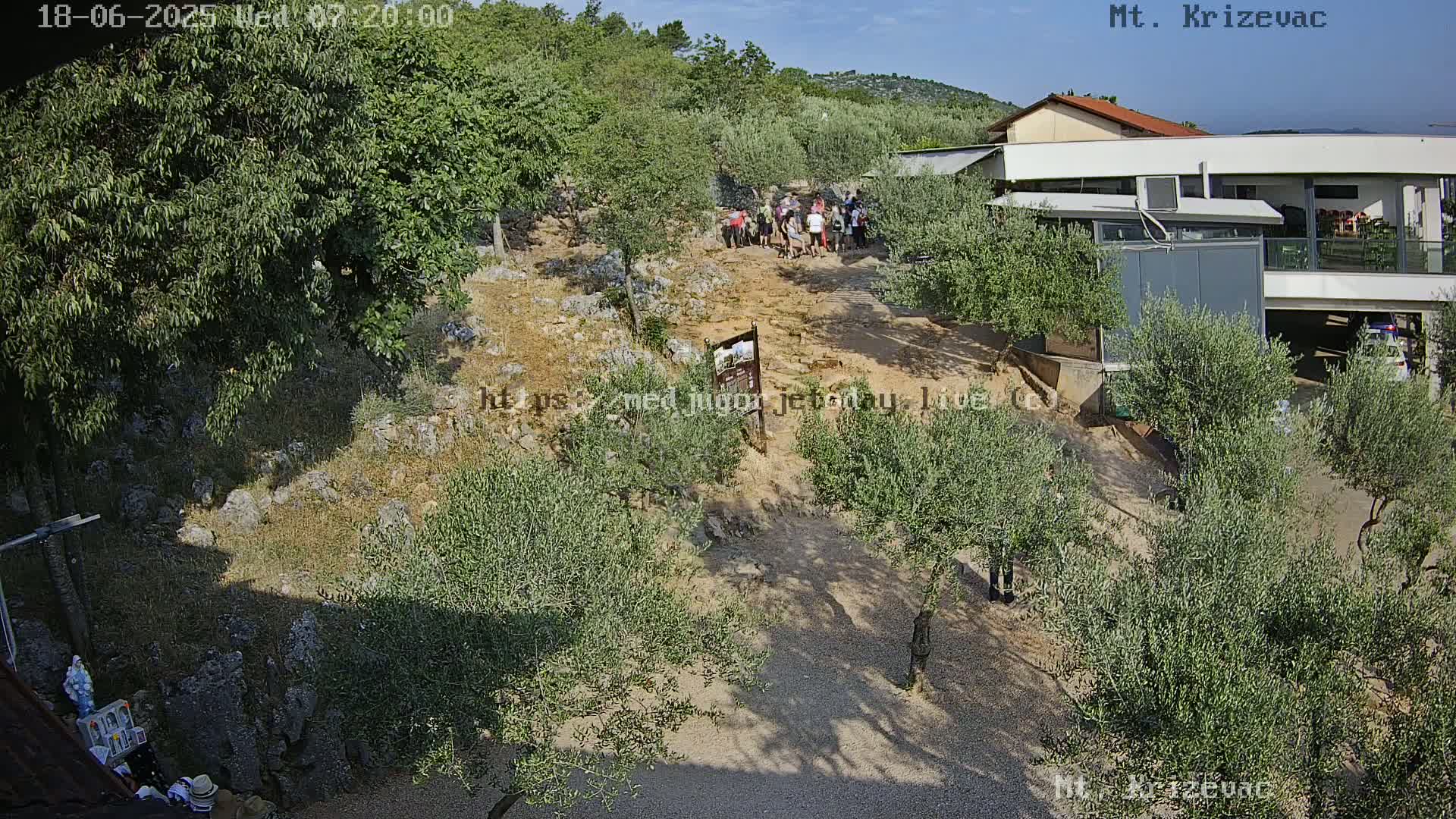 Medjugorje,  Mt. Krizevac Mount Walkway Live Cam - Bijakovici, Citluk, Herzegovina-Neretva, Federation of Bosnia and Herzegovina, Bosnia and Herzegovina