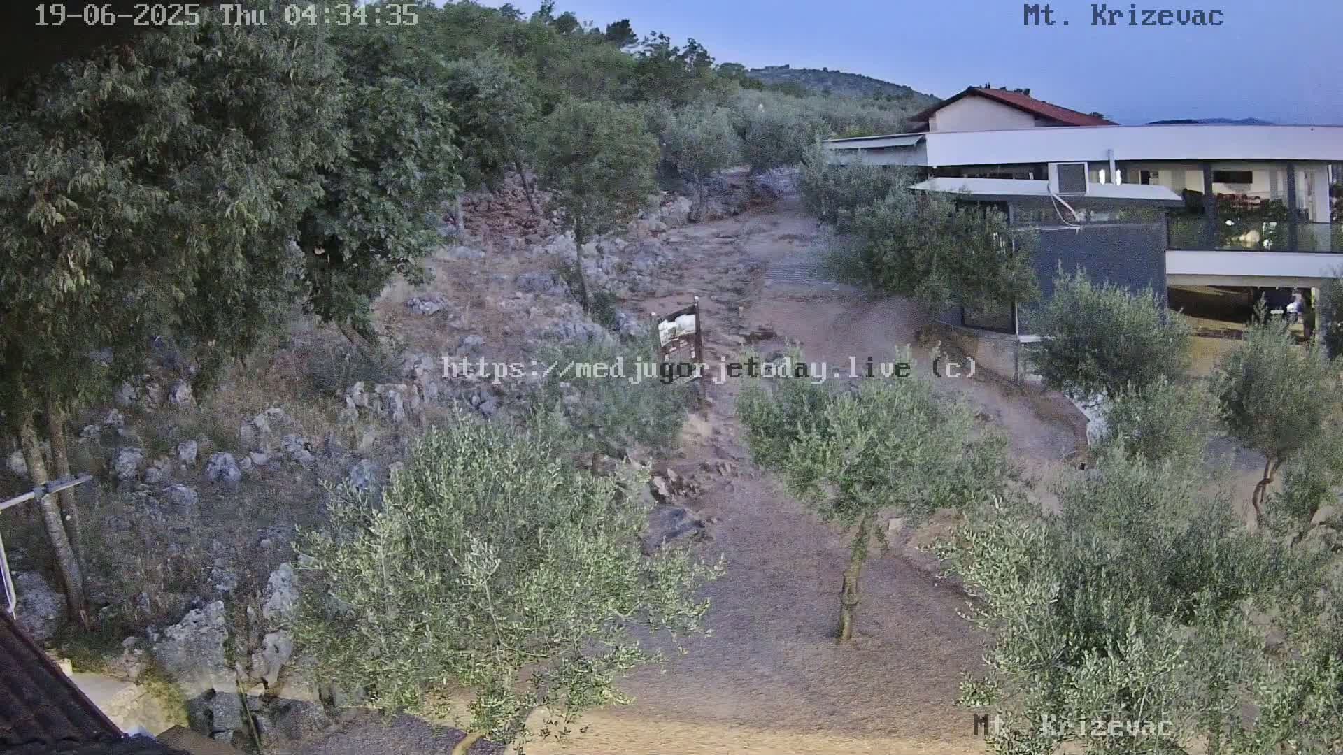 Medjugorje,  Mt. Krizevac Mount Walkway Live Cam - Bijakovici, Citluk, Herzegovina-Neretva, Federation of Bosnia and Herzegovina, Bosnia and Herzegovina