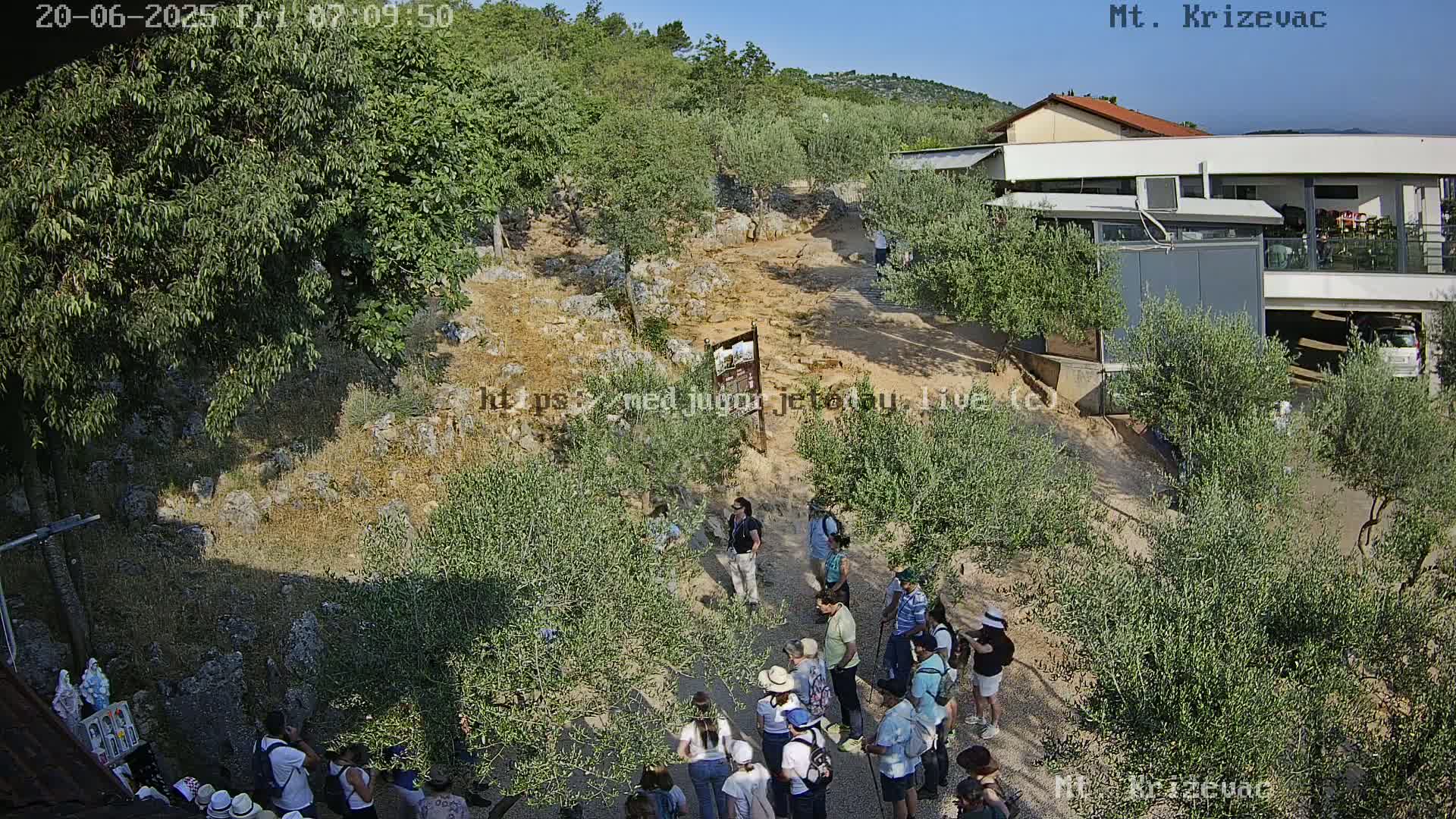 Medjugorje,  Mt. Krizevac Mount Walkway Live Cam - Bijakovici, Citluk, Herzegovina-Neretva, Federation of Bosnia and Herzegovina, Bosnia and Herzegovina