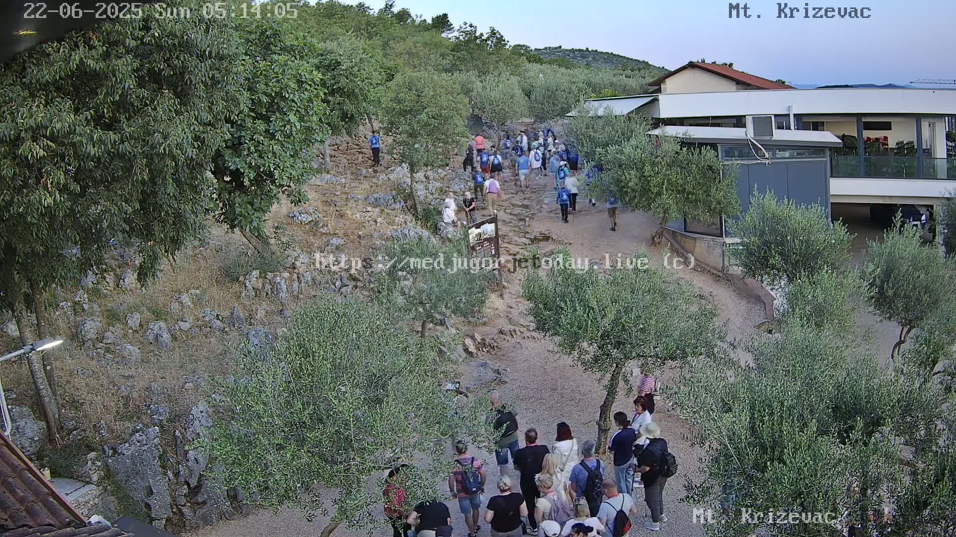 Medjugorje,  Mt. Krizevac Mount Walkway Live Cam - Bijakovici, Citluk, Herzegovina-Neretva, Federation of Bosnia and Herzegovina, Bosnia and Herzegovina