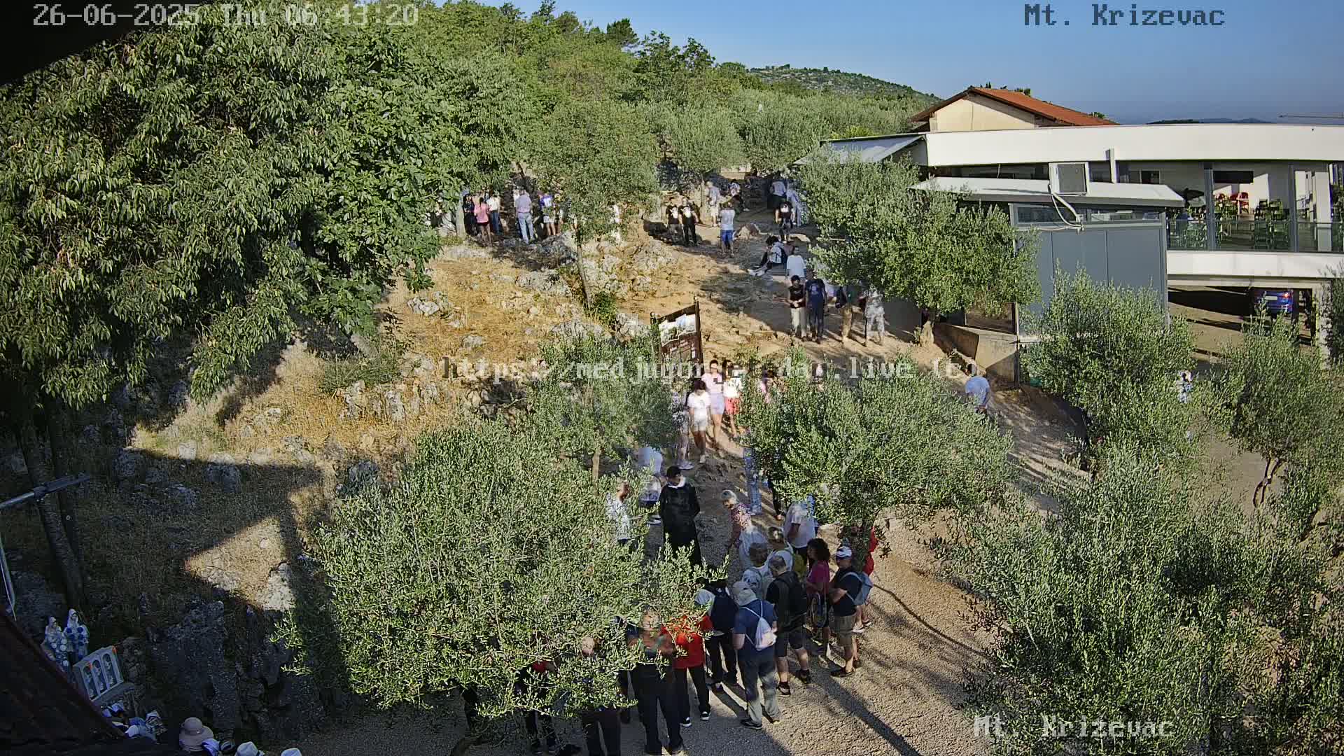 Medjugorje,  Mt. Krizevac Mount Walkway Live Cam - Bijakovici, Citluk, Herzegovina-Neretva, Federation of Bosnia and Herzegovina, Bosnia and Herzegovina