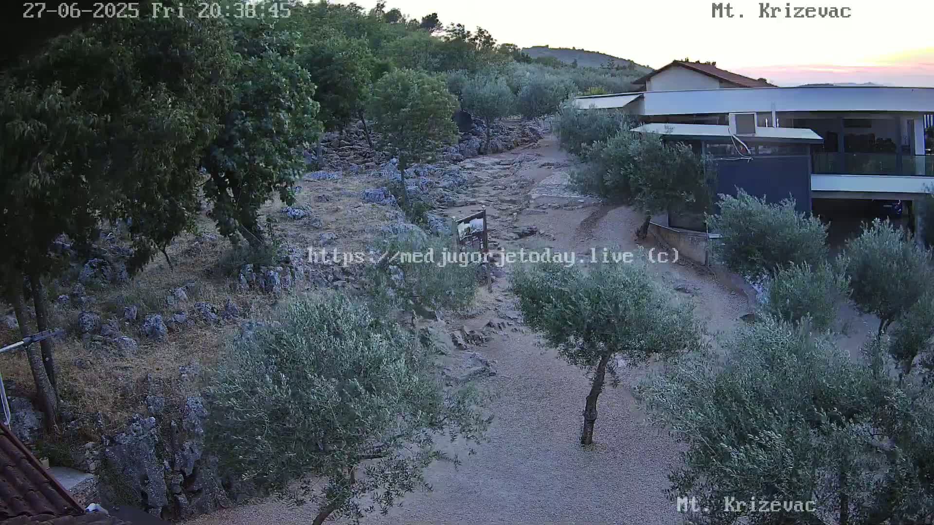 Medjugorje,  Mt. Krizevac Mount Walkway Live Cam - Bijakovici, Citluk, Herzegovina-Neretva, Federation of Bosnia and Herzegovina, Bosnia and Herzegovina