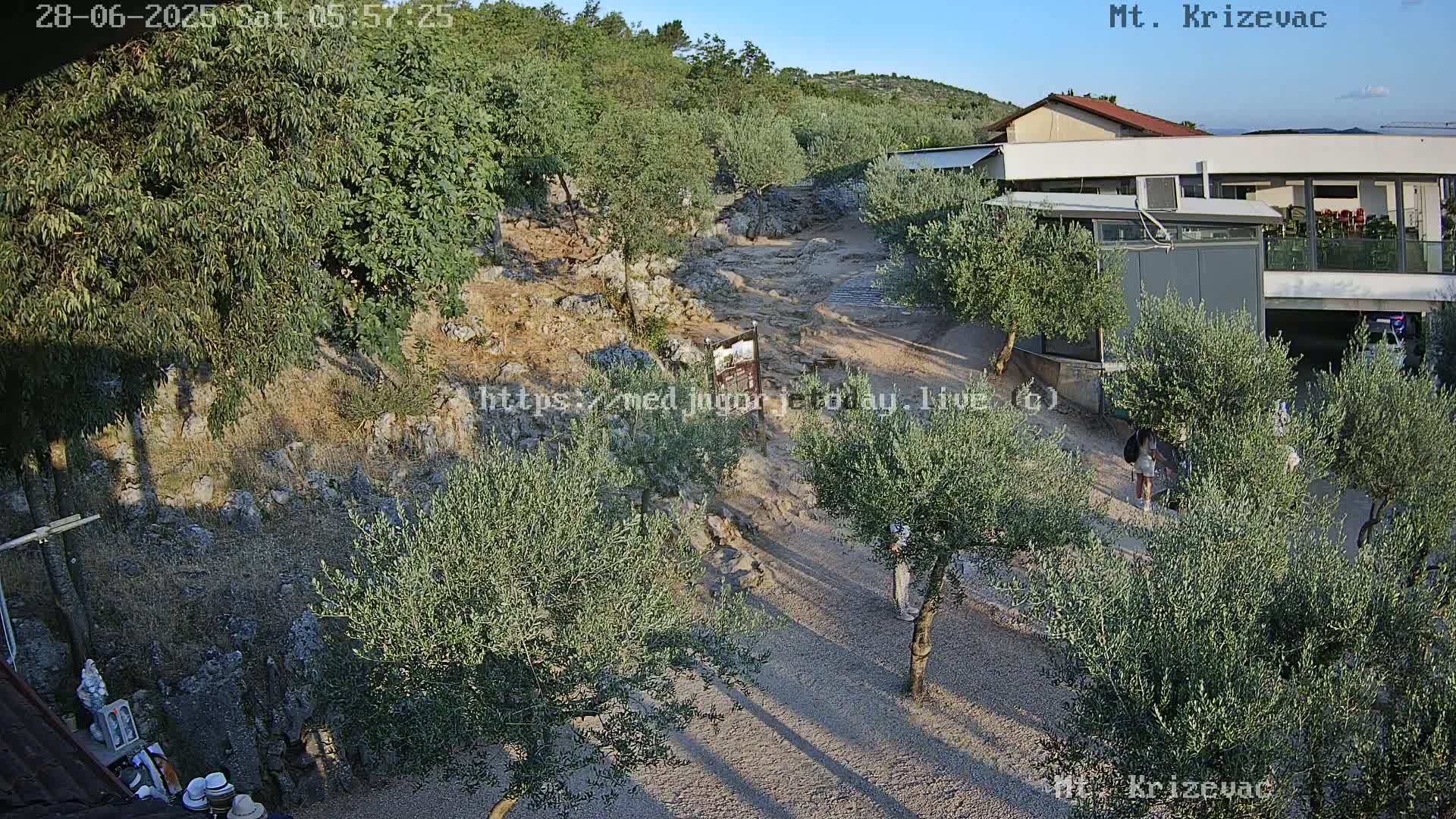 Medjugorje,  Mt. Krizevac Mount Walkway Live Cam - Bijakovici, Citluk, Herzegovina-Neretva, Federation of Bosnia and Herzegovina, Bosnia and Herzegovina