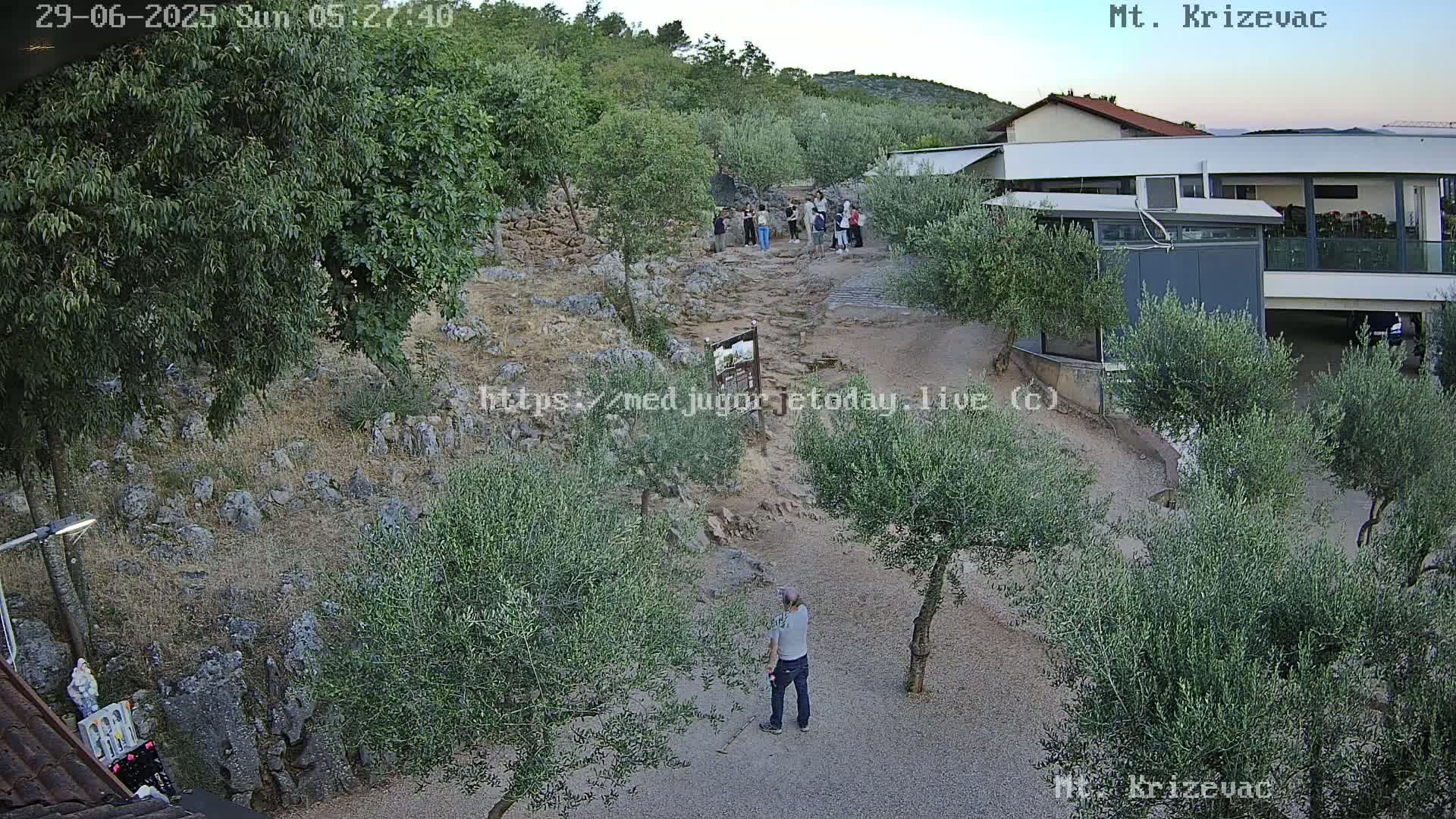 Medjugorje,  Mt. Krizevac Mount Walkway Live Cam - Bijakovici, Citluk, Herzegovina-Neretva, Federation of Bosnia and Herzegovina, Bosnia and Herzegovina