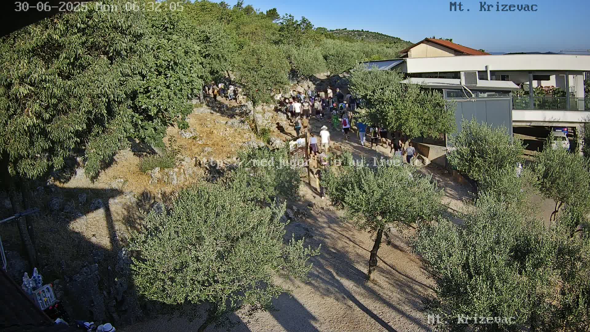 Medjugorje,  Mt. Krizevac Mount Walkway Live Cam - Bijakovici, Citluk, Herzegovina-Neretva, Federation of Bosnia and Herzegovina, Bosnia and Herzegovina