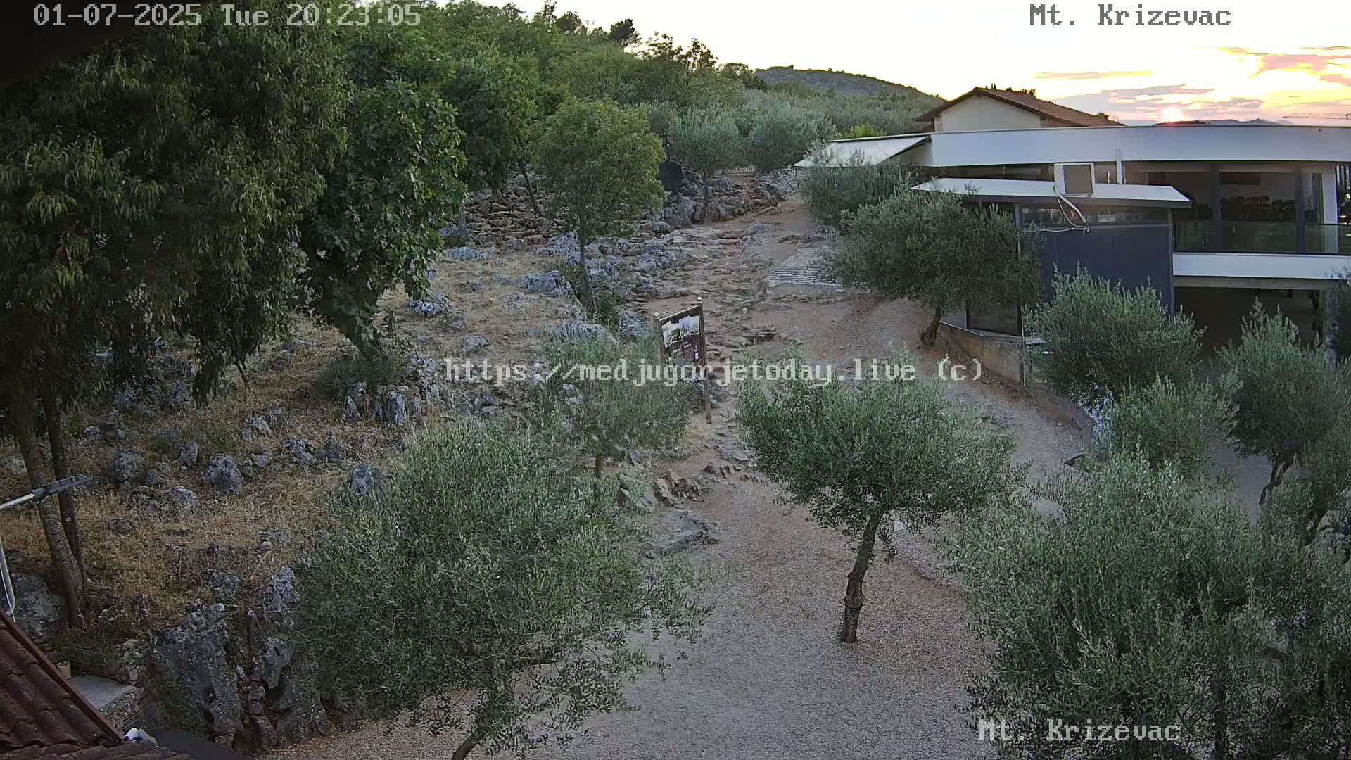 Medjugorje,  Mt. Krizevac Mount Walkway Live Cam - Bijakovici, Citluk, Herzegovina-Neretva, Federation of Bosnia and Herzegovina, Bosnia and Herzegovina