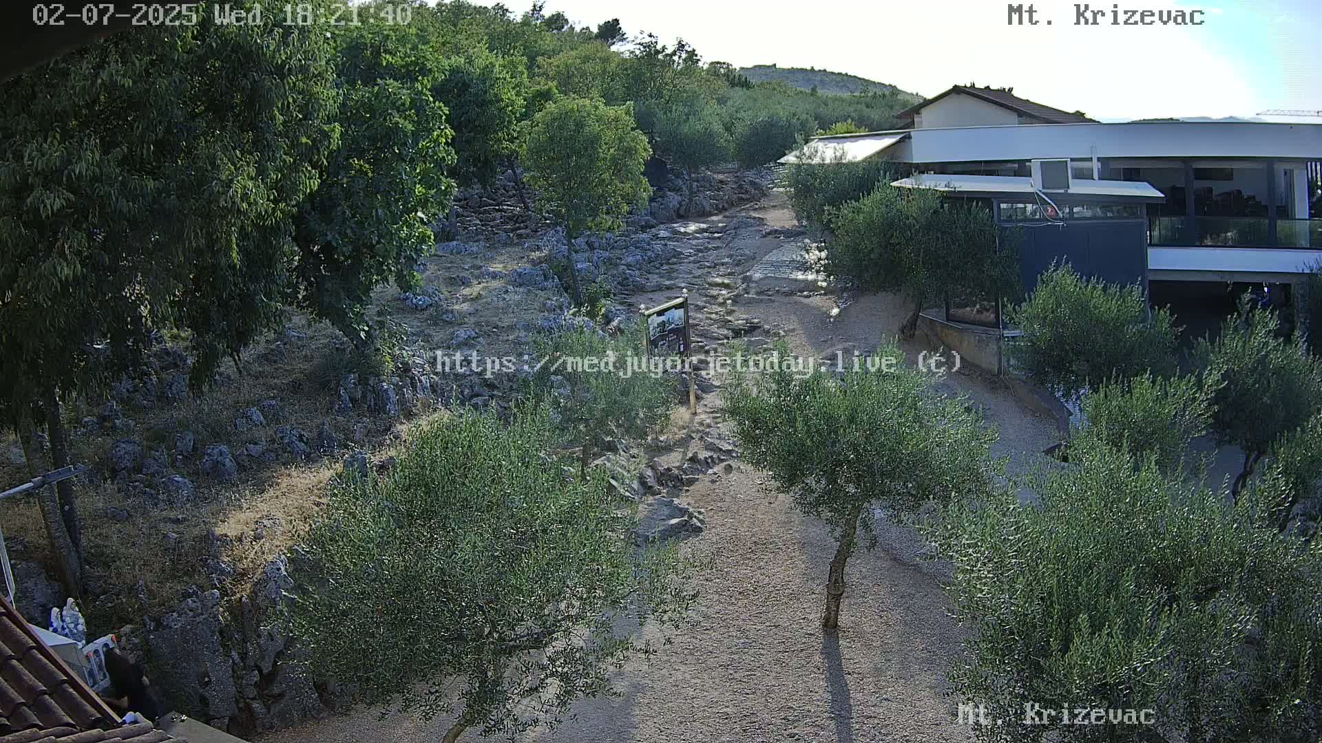 Medjugorje,  Mt. Krizevac Mount Walkway Live Cam - Bijakovici, Citluk, Herzegovina-Neretva, Federation of Bosnia and Herzegovina, Bosnia and Herzegovina