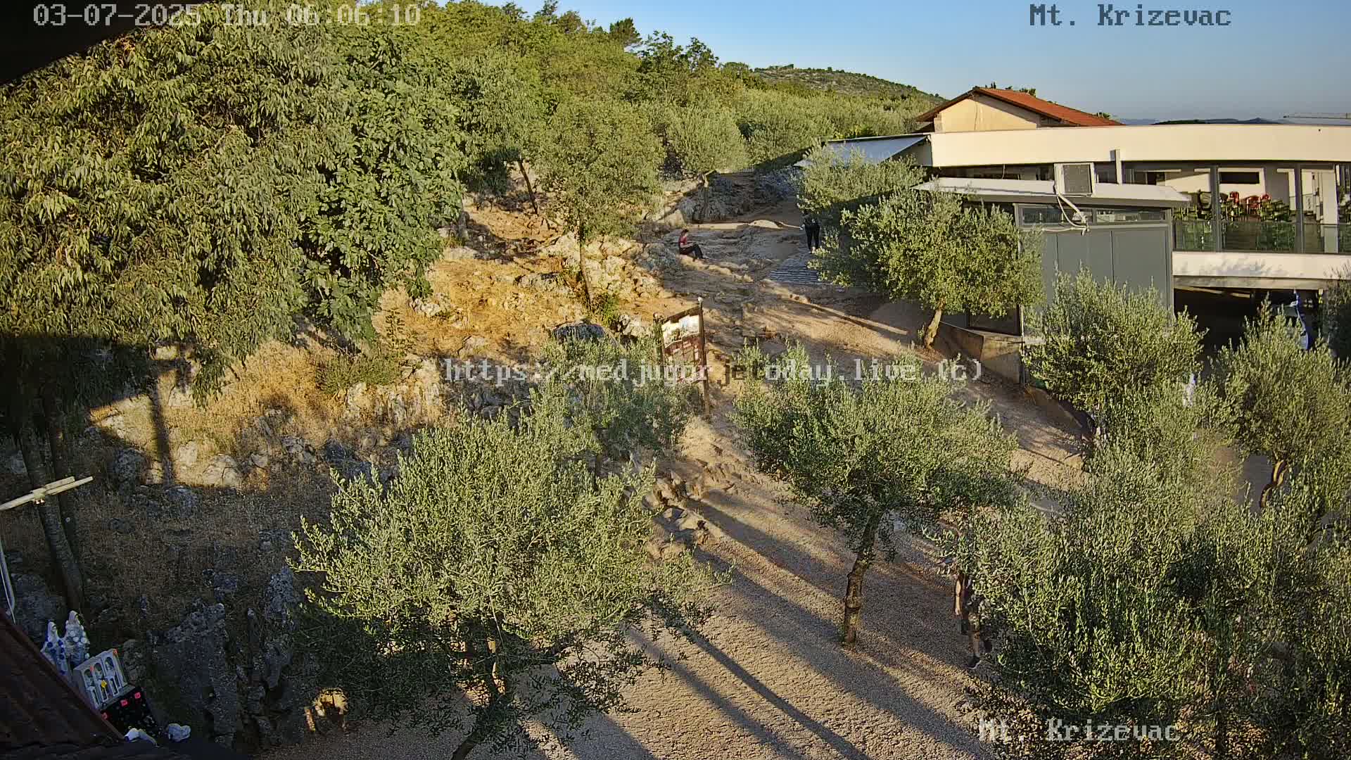 Medjugorje,  Mt. Krizevac Mount Walkway Live Cam - Bijakovici, Citluk, Herzegovina-Neretva, Federation of Bosnia and Herzegovina, Bosnia and Herzegovina