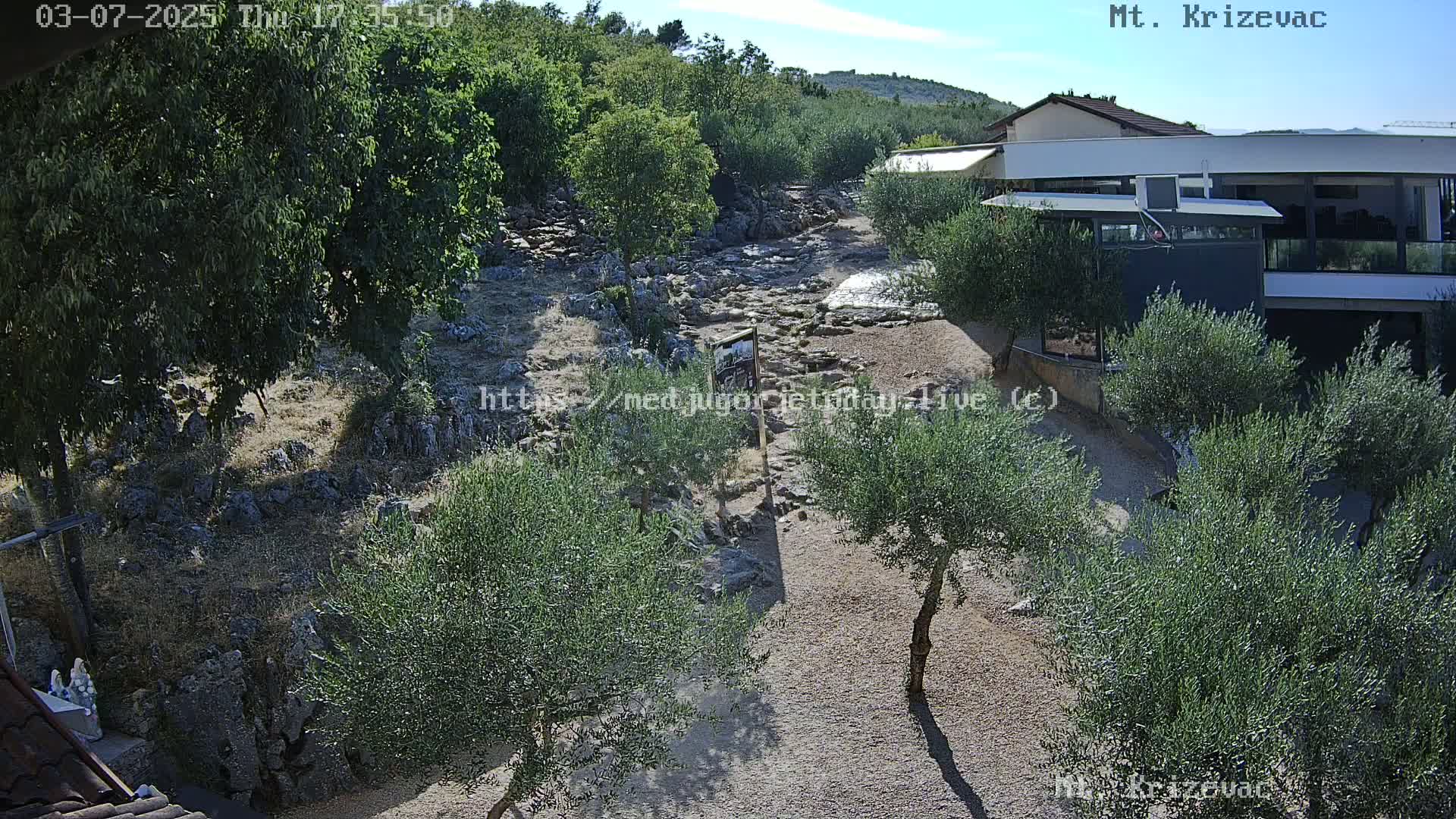 Medjugorje,  Mt. Krizevac Mount Walkway Live Cam - Bijakovici, Citluk, Herzegovina-Neretva, Federation of Bosnia and Herzegovina, Bosnia and Herzegovina