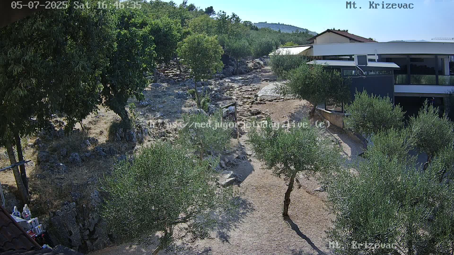 Medjugorje,  Mt. Krizevac Mount Walkway Live Cam - Bijakovici, Citluk, Herzegovina-Neretva, Federation of Bosnia and Herzegovina, Bosnia and Herzegovina