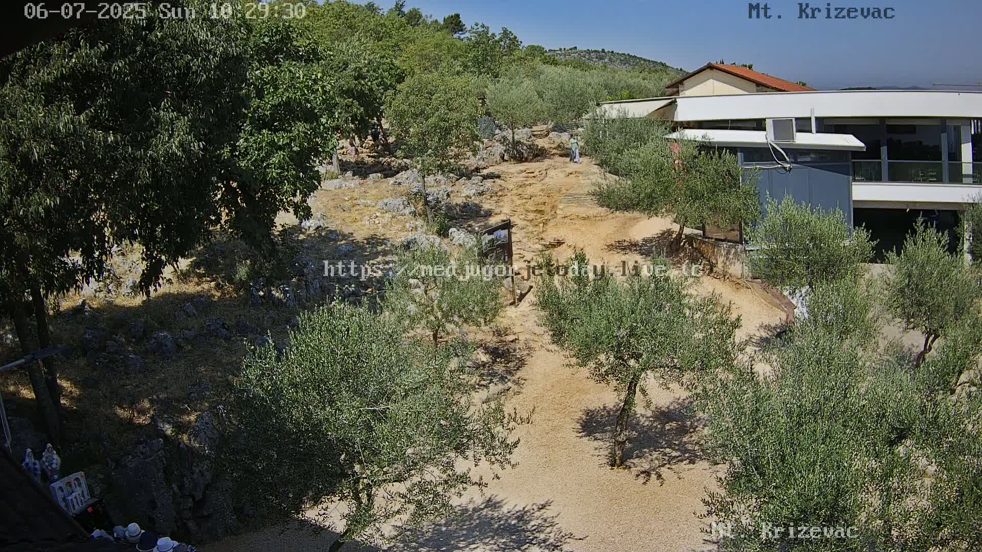 Medjugorje,  Mt. Krizevac Mount Walkway Live Cam - Bijakovici, Citluk, Herzegovina-Neretva, Federation of Bosnia and Herzegovina, Bosnia and Herzegovina