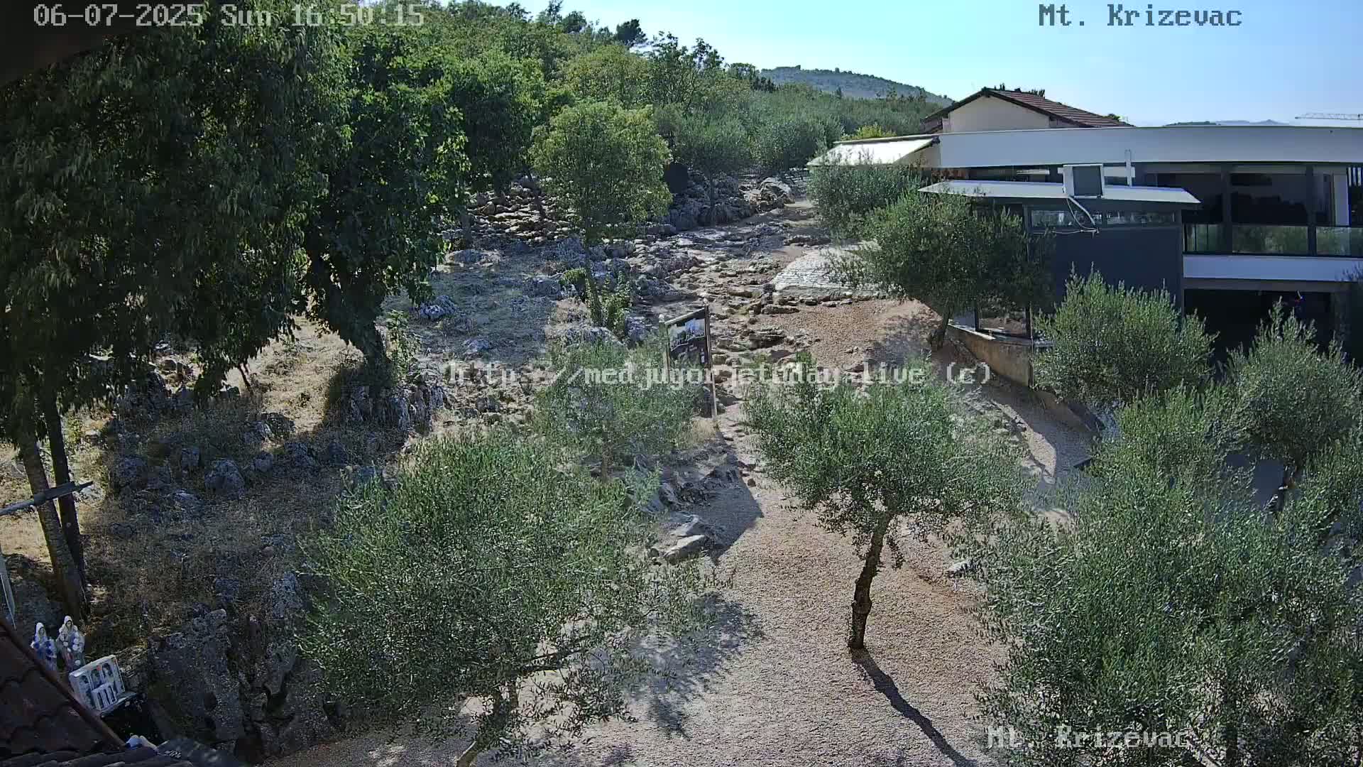 Medjugorje,  Mt. Krizevac Mount Walkway Live Cam - Bijakovici, Citluk, Herzegovina-Neretva, Federation of Bosnia and Herzegovina, Bosnia and Herzegovina