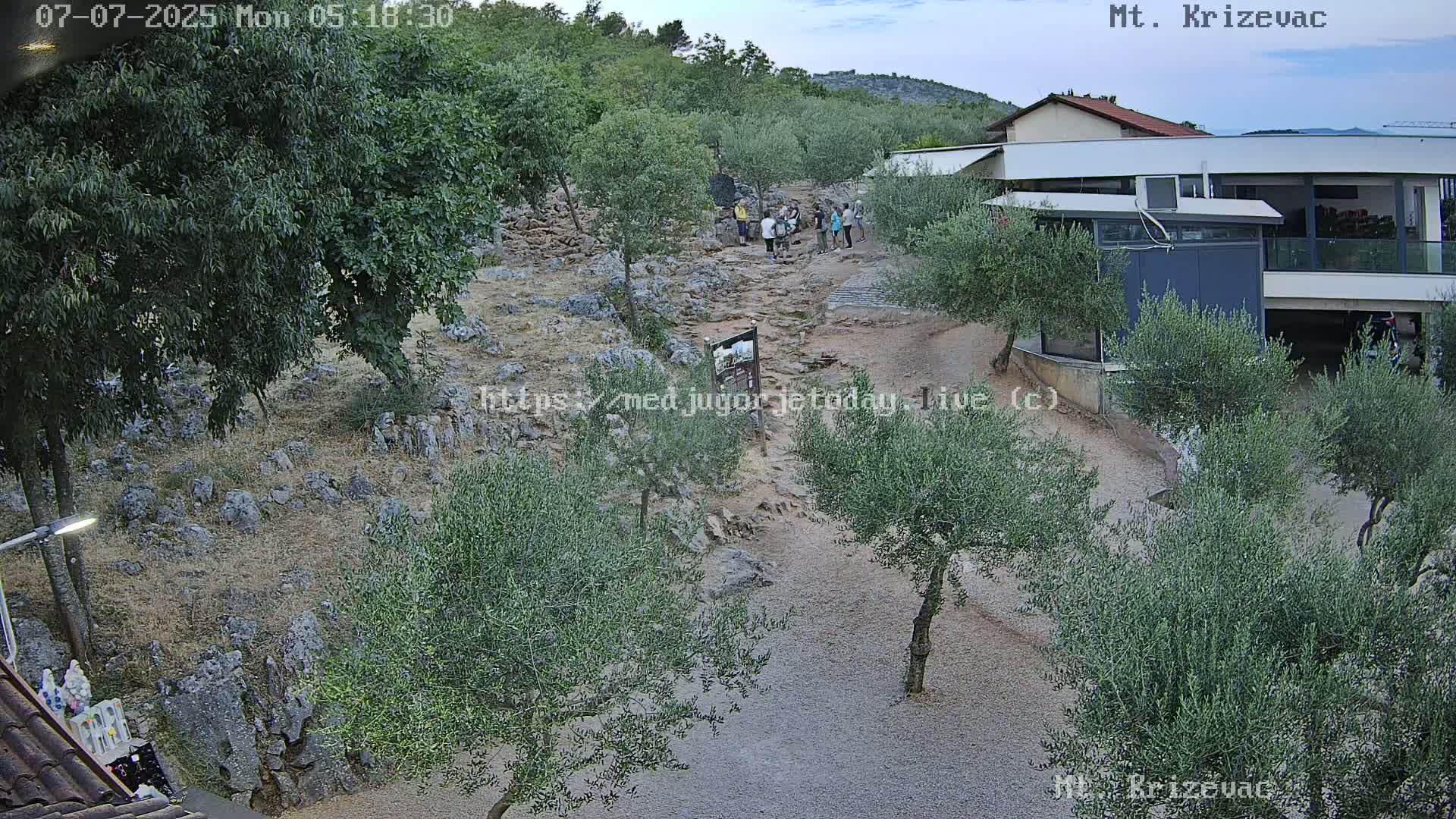 Medjugorje,  Mt. Krizevac Mount Walkway Live Cam - Bijakovici, Citluk, Herzegovina-Neretva, Federation of Bosnia and Herzegovina, Bosnia and Herzegovina