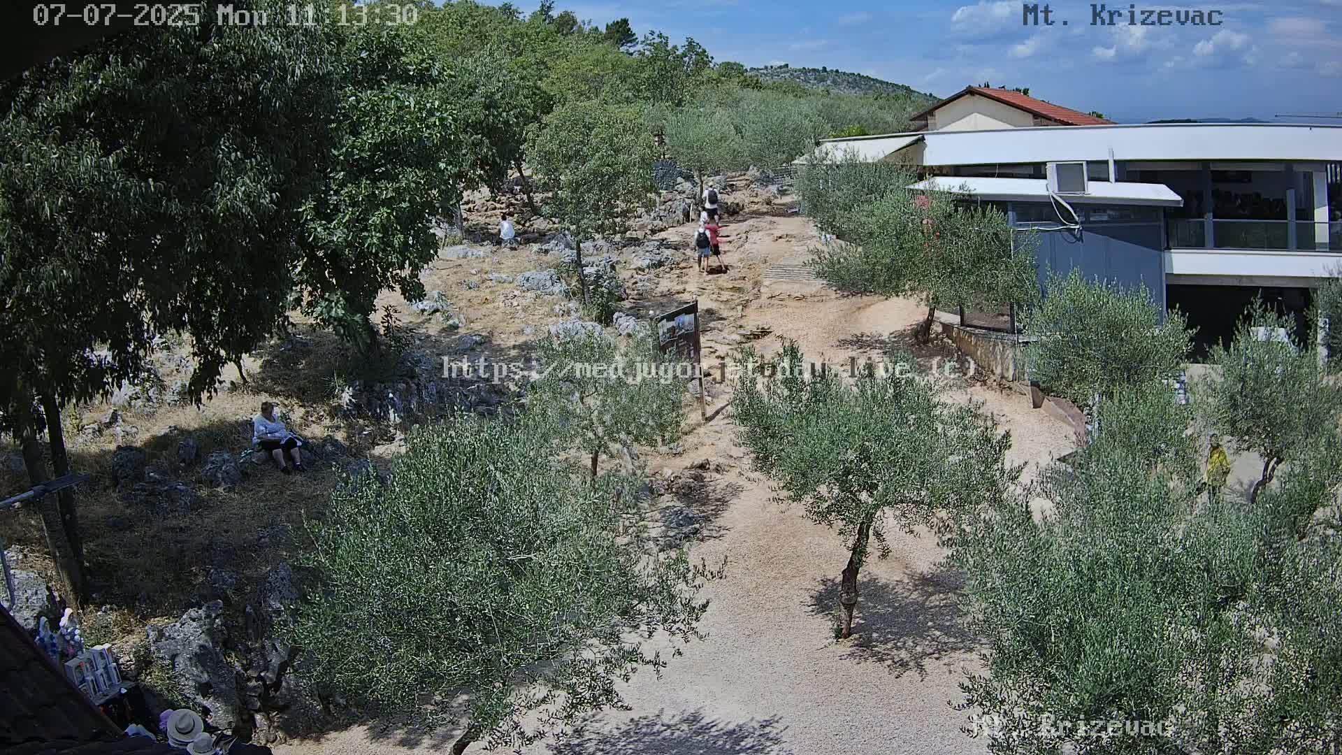 Medjugorje,  Mt. Krizevac Mount Walkway Live Cam - Bijakovici, Citluk, Herzegovina-Neretva, Federation of Bosnia and Herzegovina, Bosnia and Herzegovina