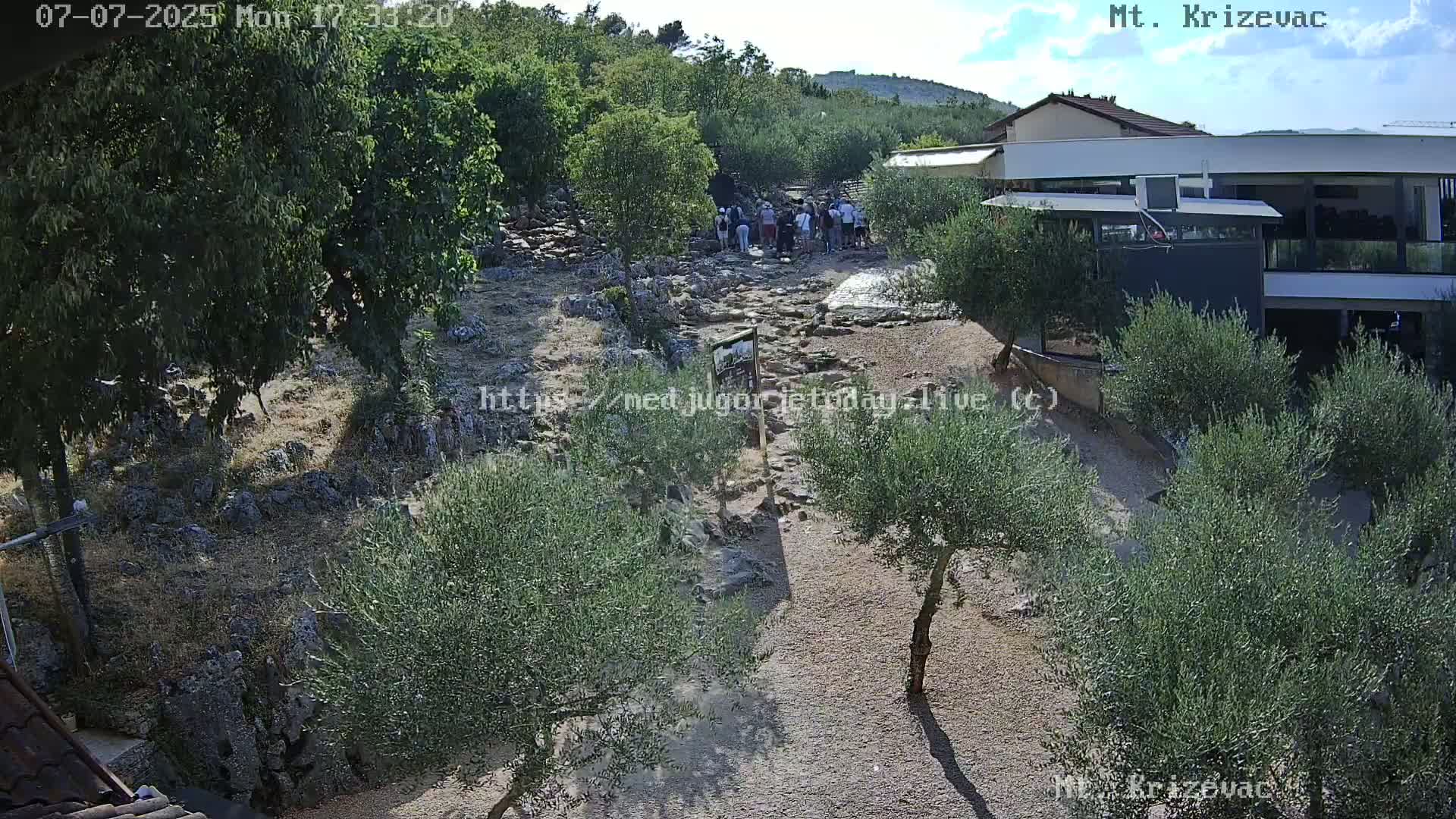 Medjugorje,  Mt. Krizevac Mount Walkway Live Cam - Bijakovici, Citluk, Herzegovina-Neretva, Federation of Bosnia and Herzegovina, Bosnia and Herzegovina