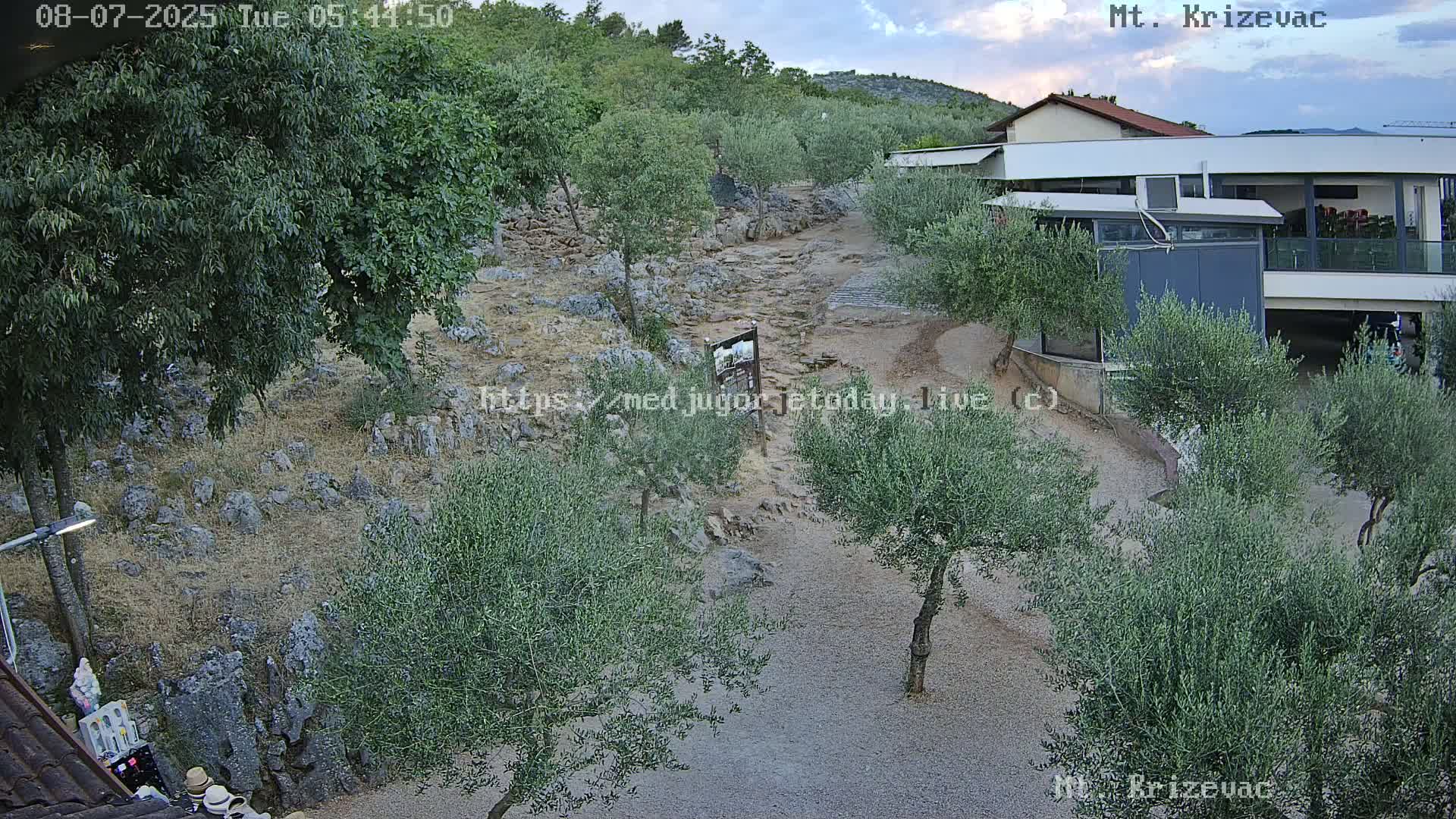 Medjugorje,  Mt. Krizevac Mount Walkway Live Cam - Bijakovici, Citluk, Herzegovina-Neretva, Federation of Bosnia and Herzegovina, Bosnia and Herzegovina
